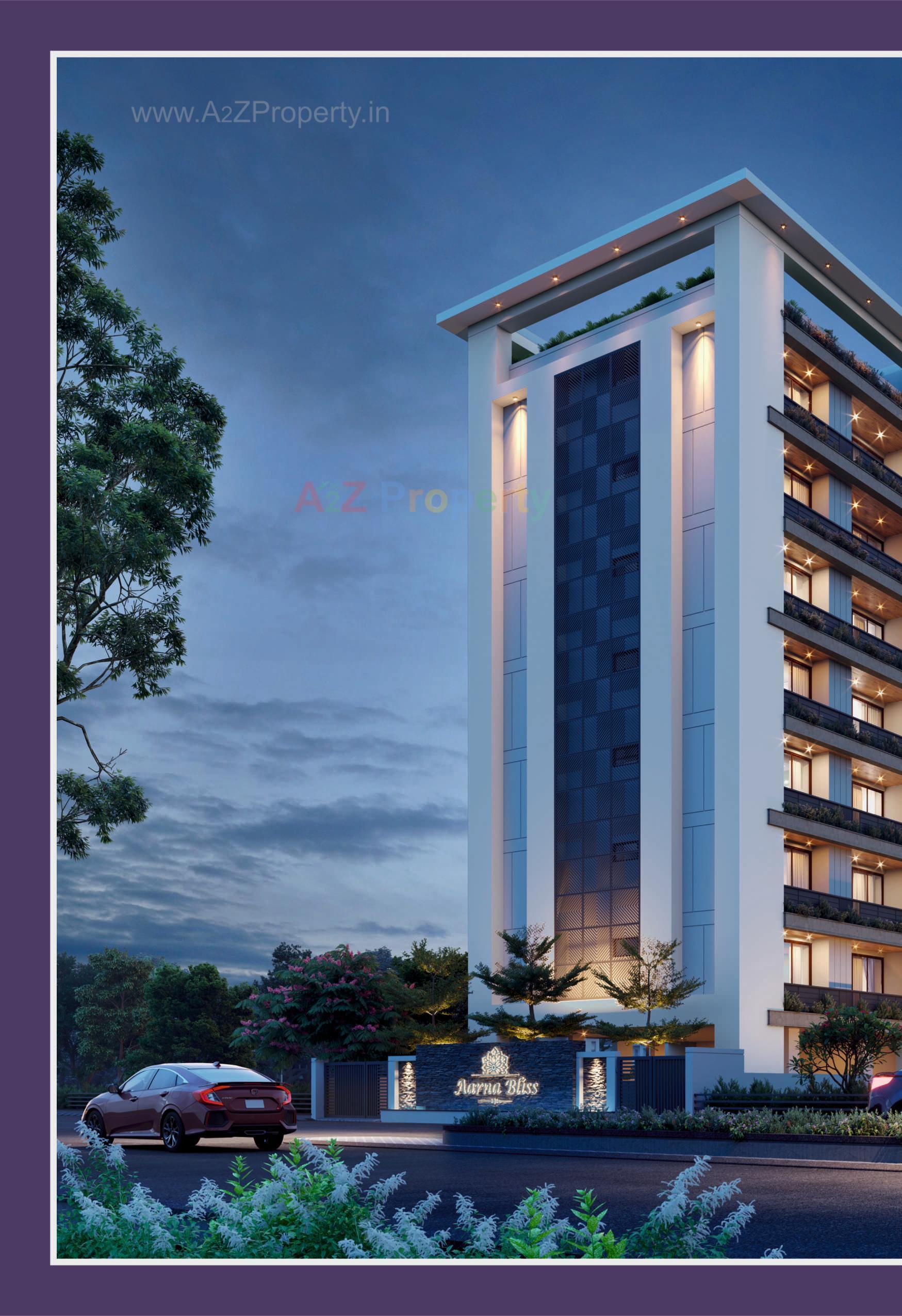 3D Elevation of real estate project Aarna Bliss located at Manjalpur, Vadodara, Gujarat