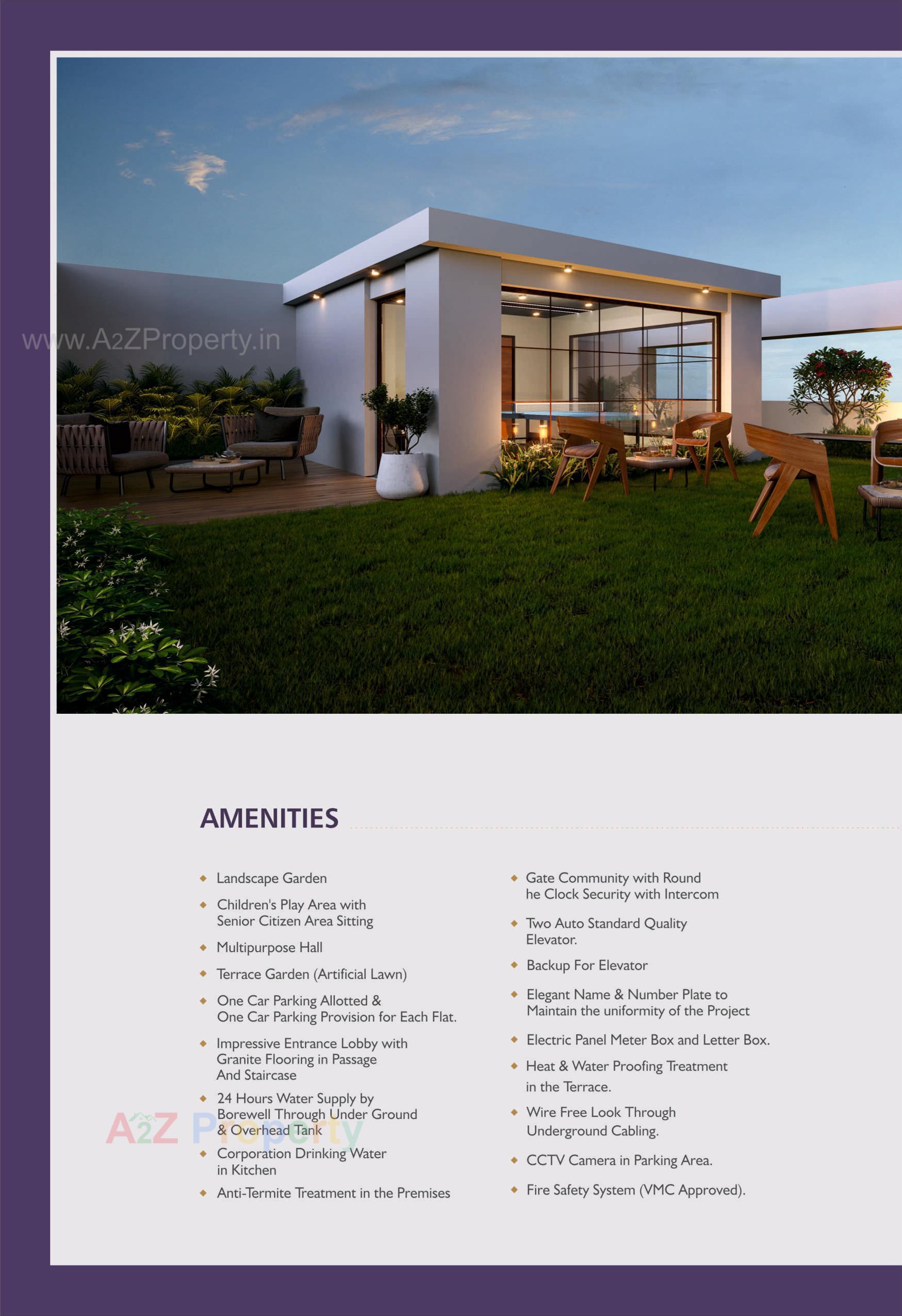 3D Elevation of real estate project Aarna Bliss located at Manjalpur, Vadodara, Gujarat