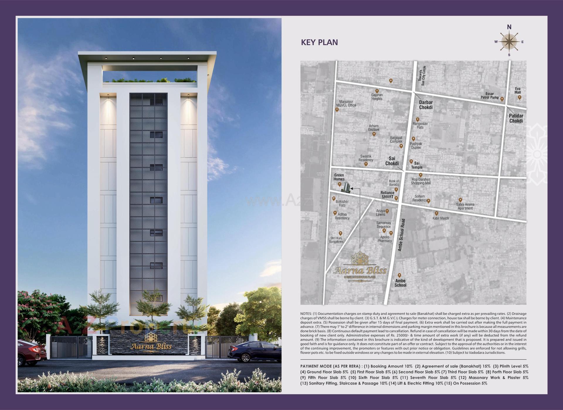  of real estate project Aarna Bliss located at Manjalpur, Vadodara, Gujarat