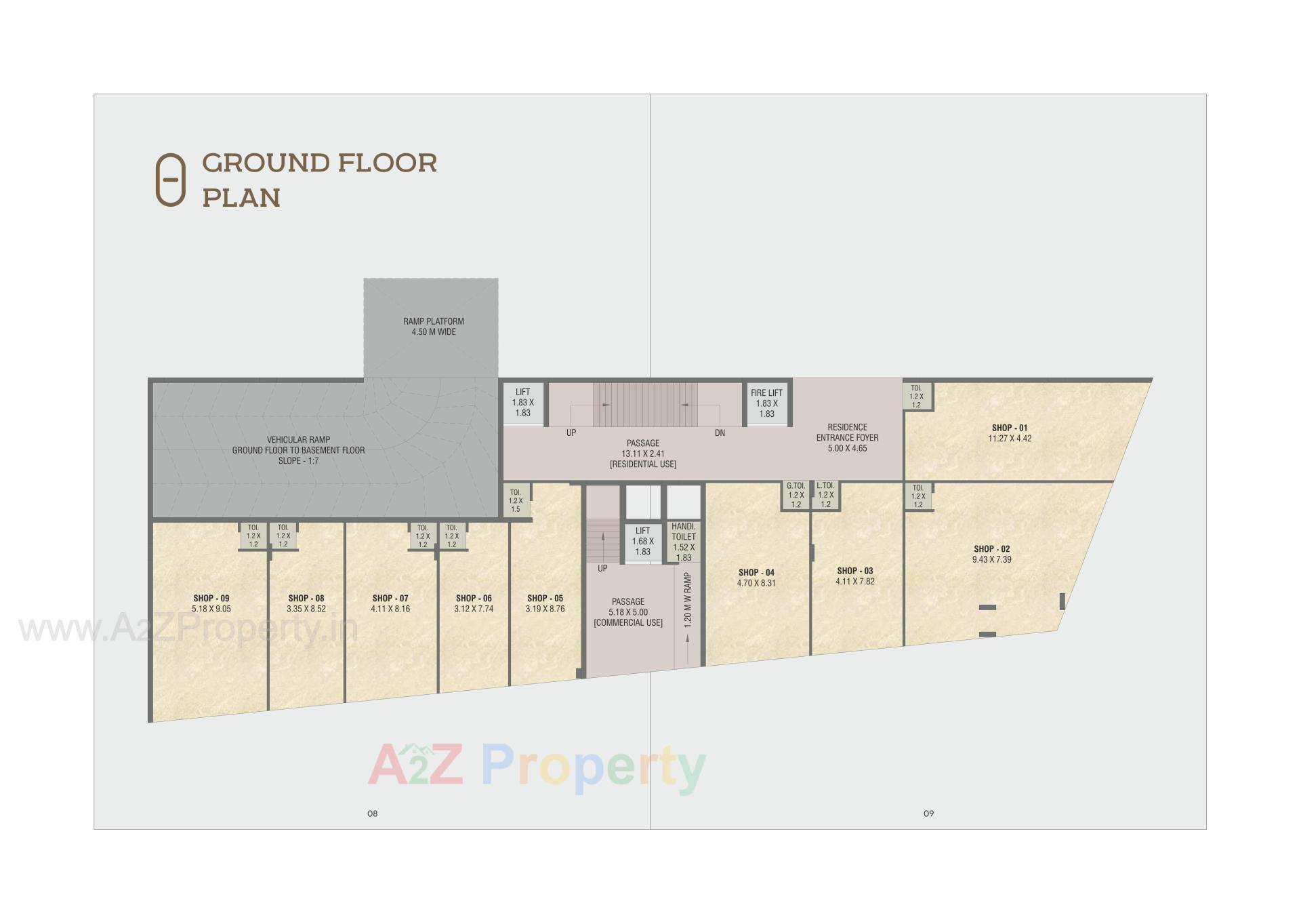 Layout of real estate project Aarna One located at Kalali, Vadodara, Gujarat