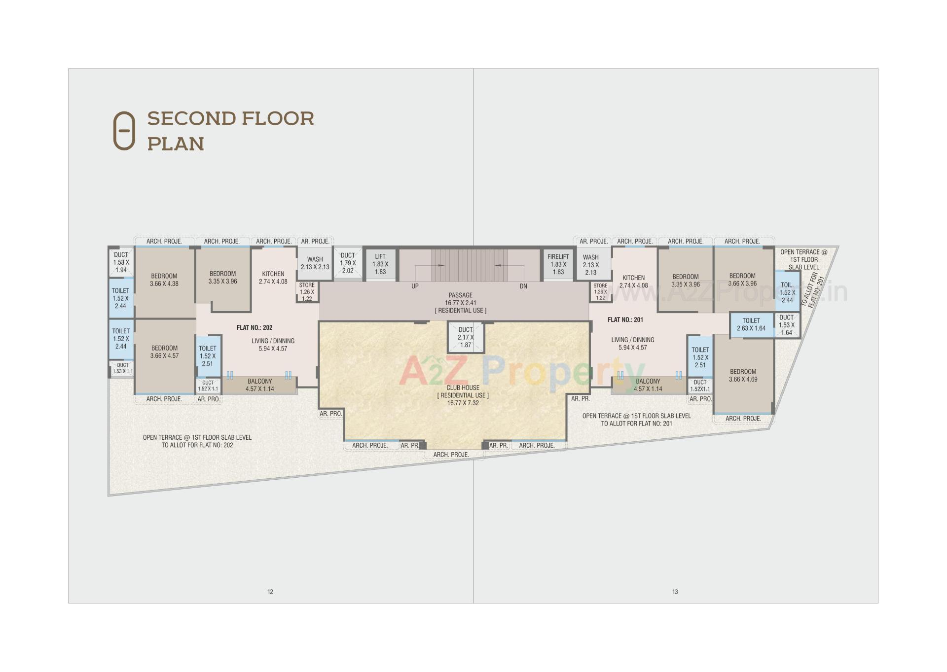Layout of real estate project Aarna One located at Kalali, Vadodara, Gujarat