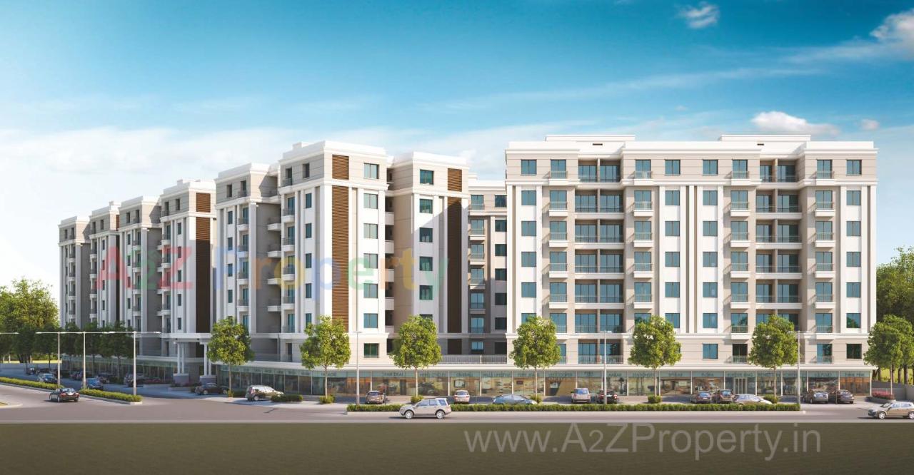 3D Elevation of real estate project Aarya Elite located at Kalali, Vadodara, Gujarat