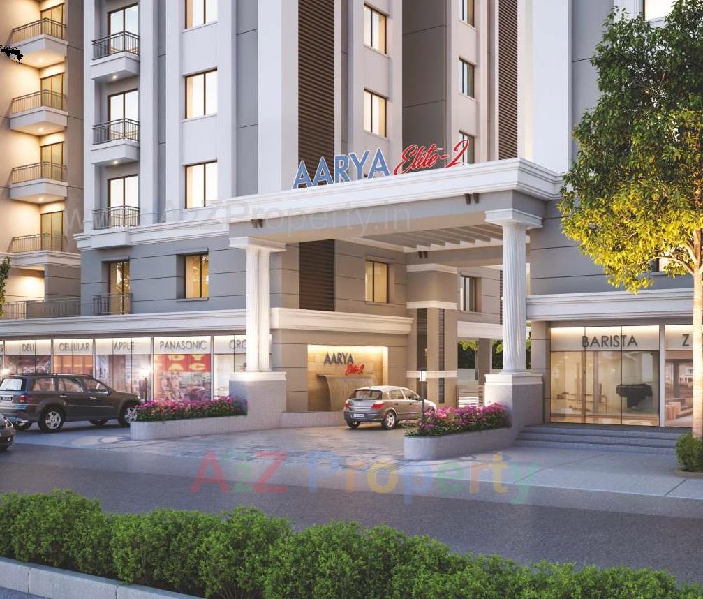 3D Elevation of real estate project Aarya Elite located at Kalali, Vadodara, Gujarat