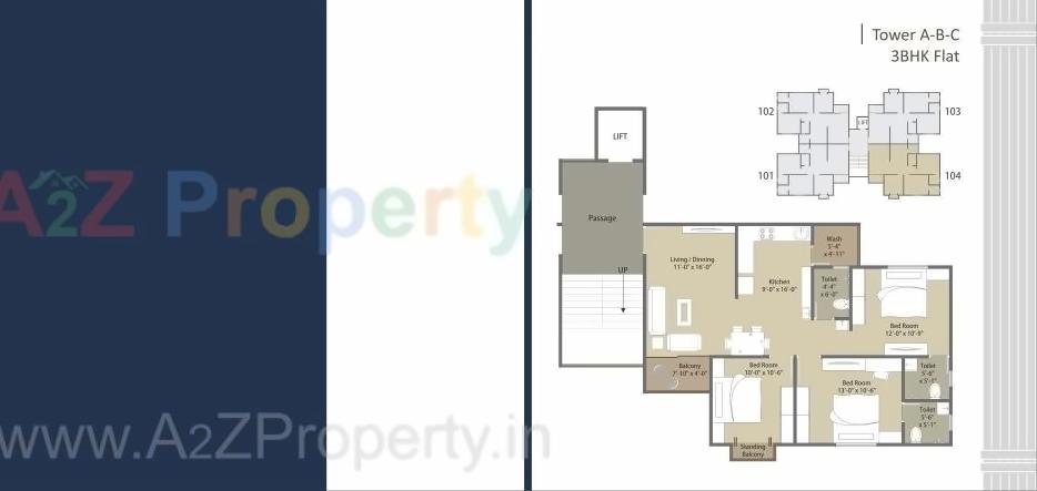 Layout of real estate project Aarya Elite located at Kalali, Vadodara, Gujarat