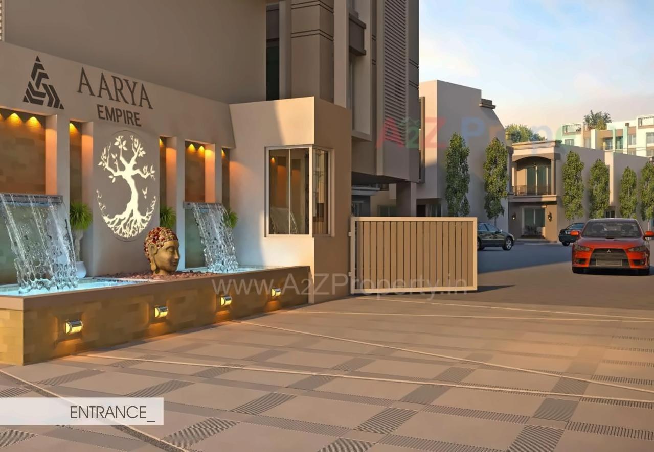 3D Elevation of real estate project Aarya Empire located at Kalali, Vadodara, Gujarat