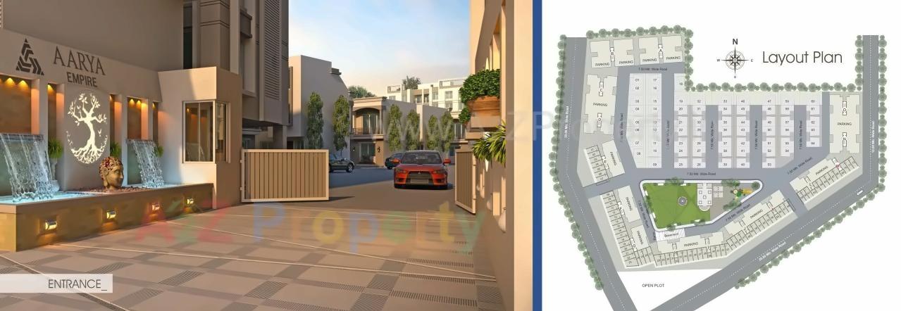 3D Elevation of real estate project Aarya Empire located at Kalali, Vadodara, Gujarat