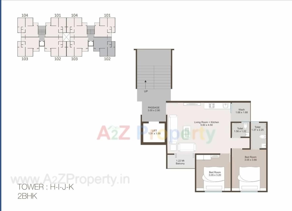 Layout of real estate project Aarya Empire located at Kalali, Vadodara, Gujarat