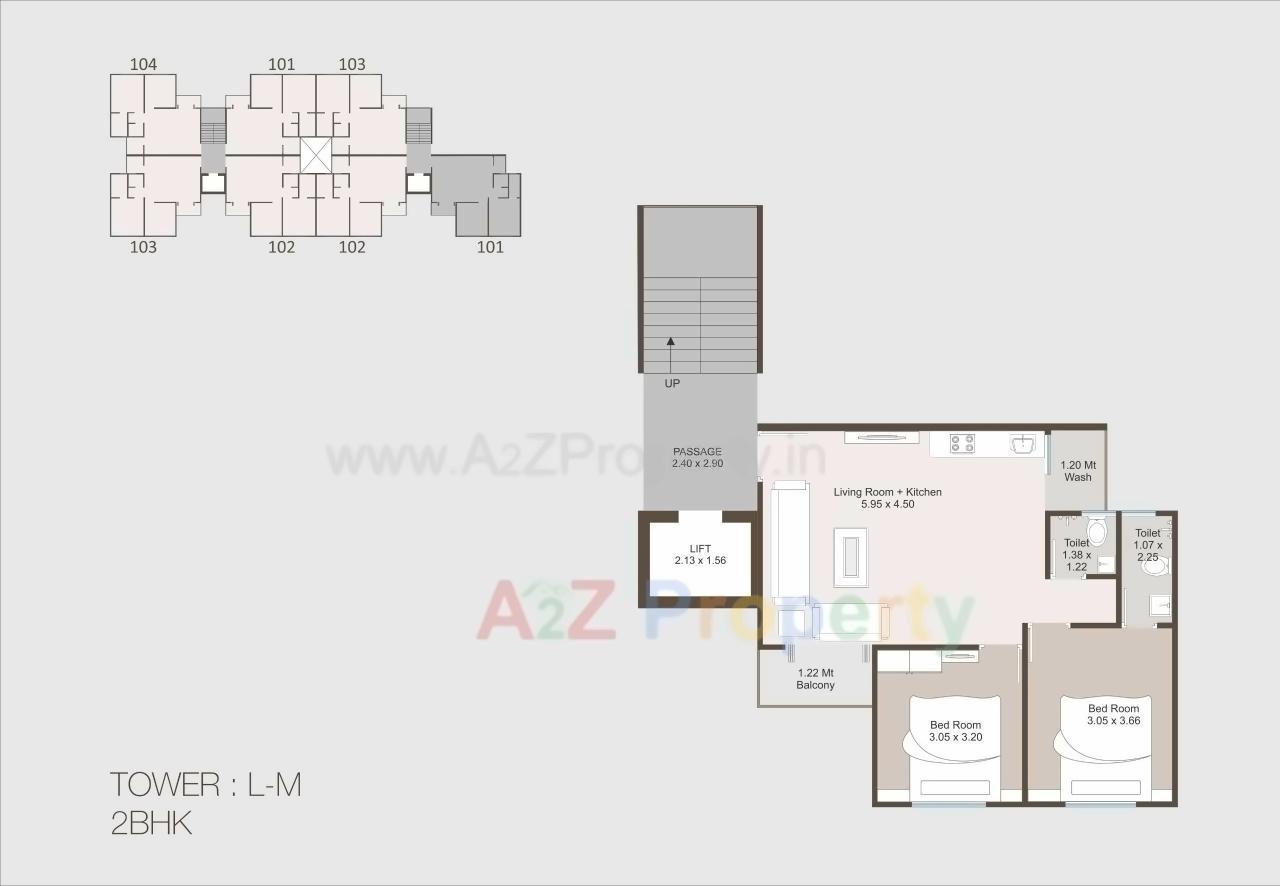 Layout of real estate project Aarya Empire located at Kalali, Vadodara, Gujarat