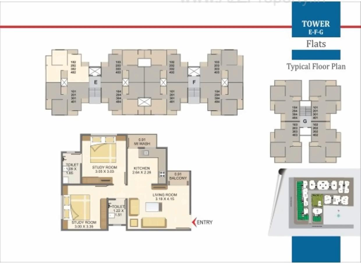 Layout of real estate project Aarya Exotica located at Bill, Vadodara, Gujarat