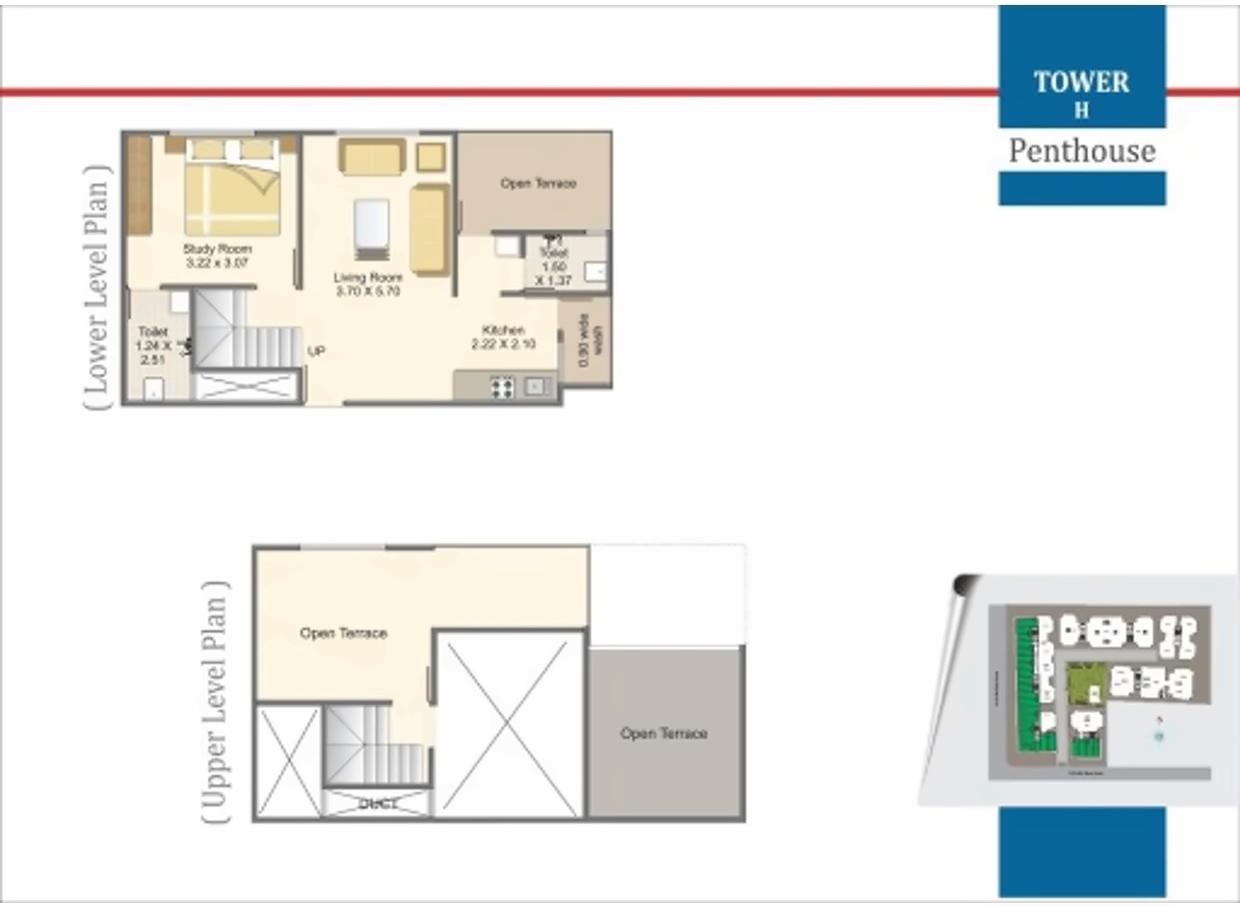Layout of real estate project Aarya Exotica located at Bill, Vadodara, Gujarat