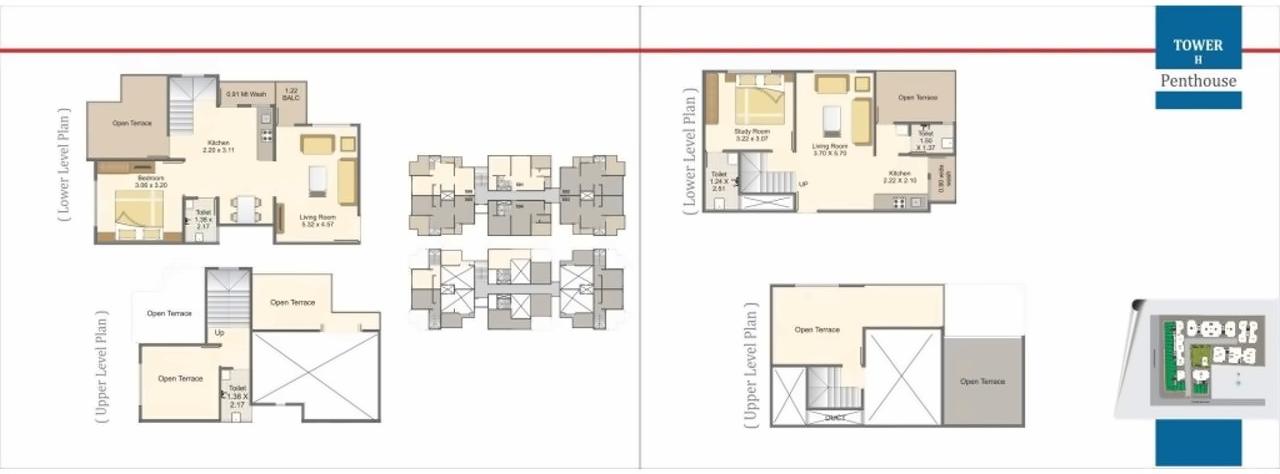 Layout of real estate project Aarya Exotica located at Bill, Vadodara, Gujarat