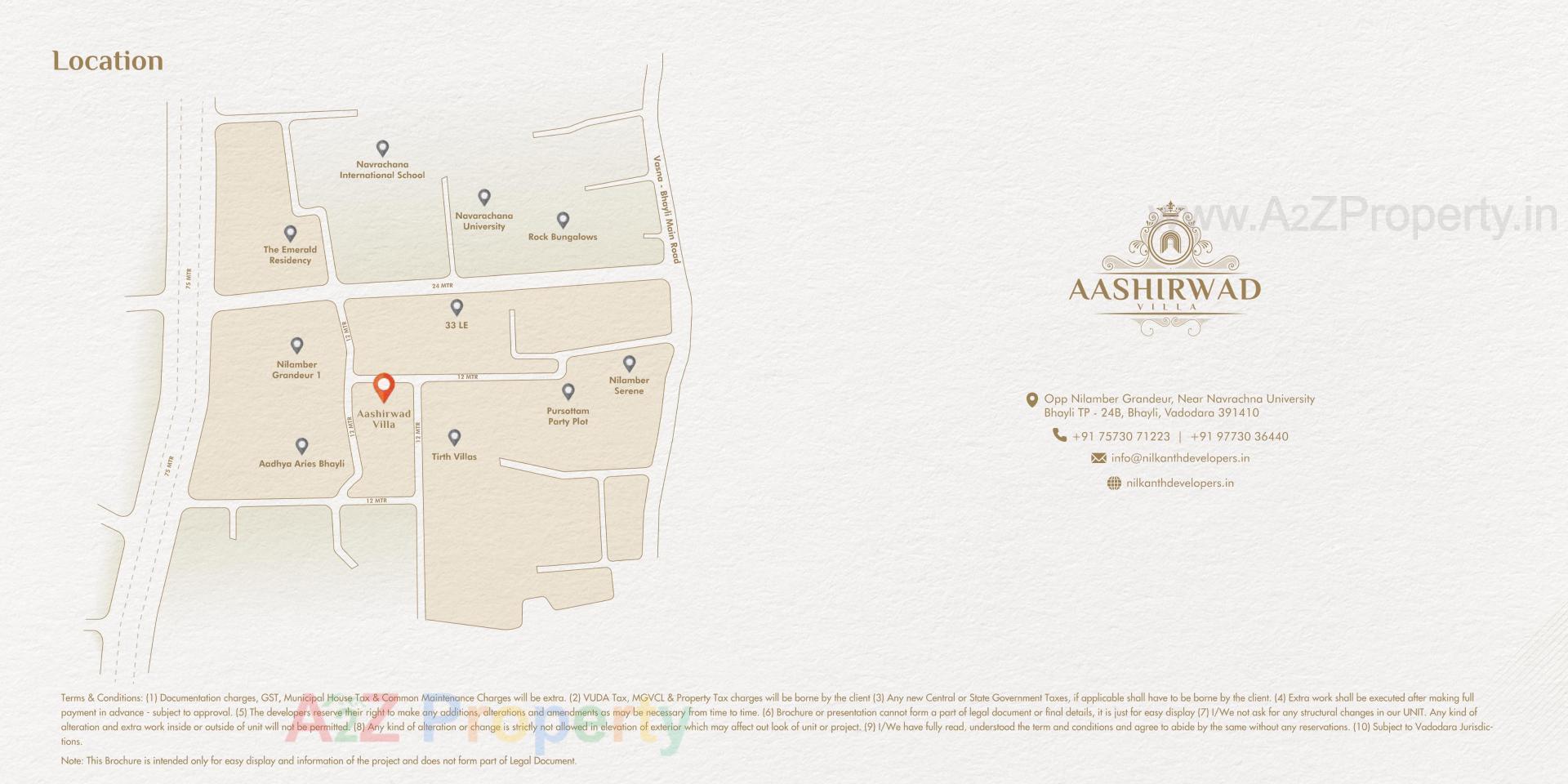  of real estate project Aashirwad Villa located at Bhayli, Vadodara, Gujarat