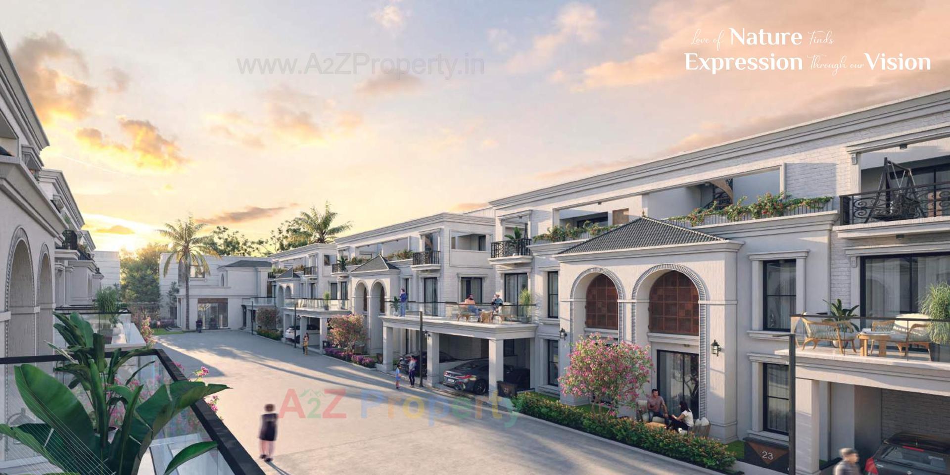 3D Elevation of real estate project Aashirwad Villa located at Bhayli, Vadodara, Gujarat