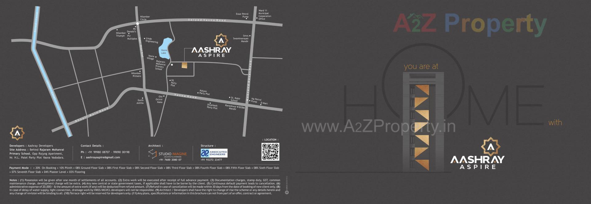  of real estate project Aashray Aspire located at Saiyad-vasna, Vadodara, Gujarat