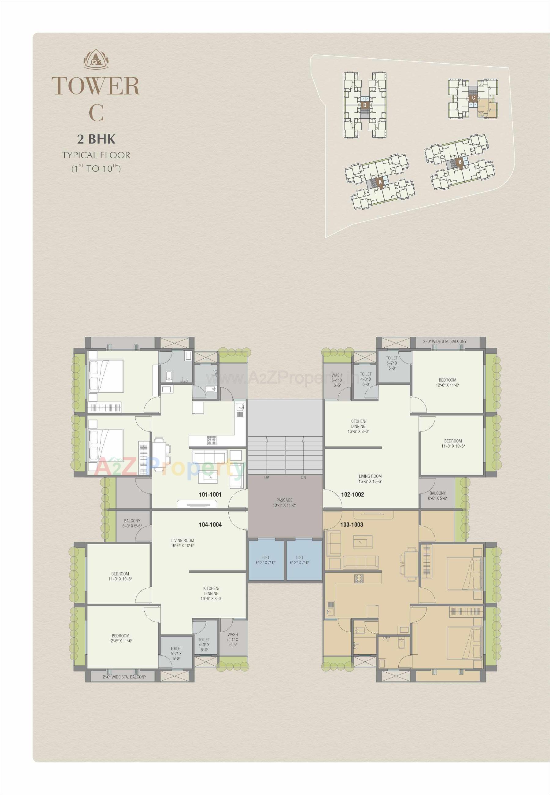 Layout of real estate project Aashray Elegance located at Bhayli, Vadodara, Gujarat