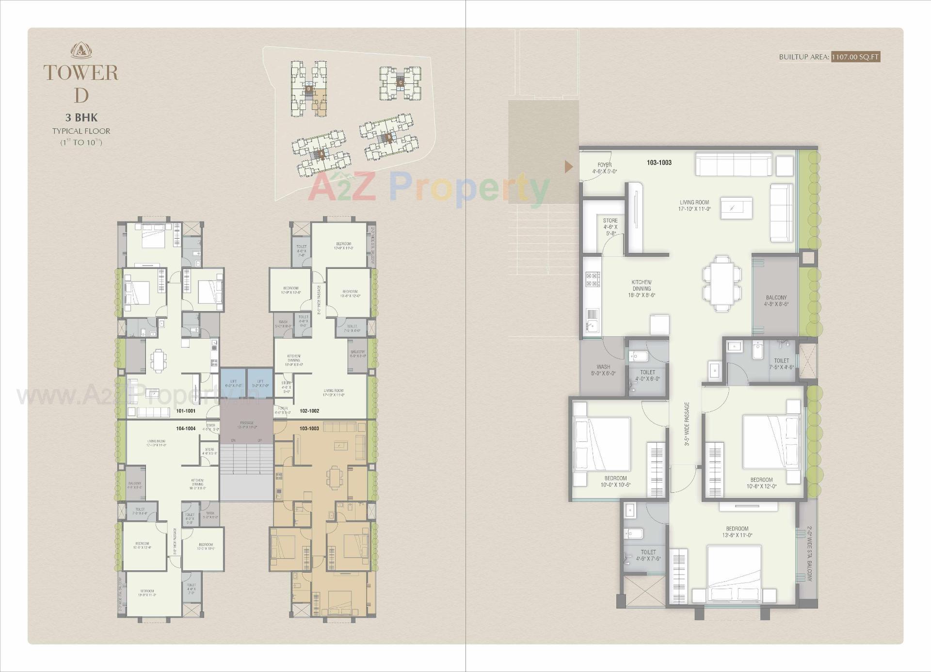 Layout of real estate project Aashray Elegance located at Bhayli, Vadodara, Gujarat