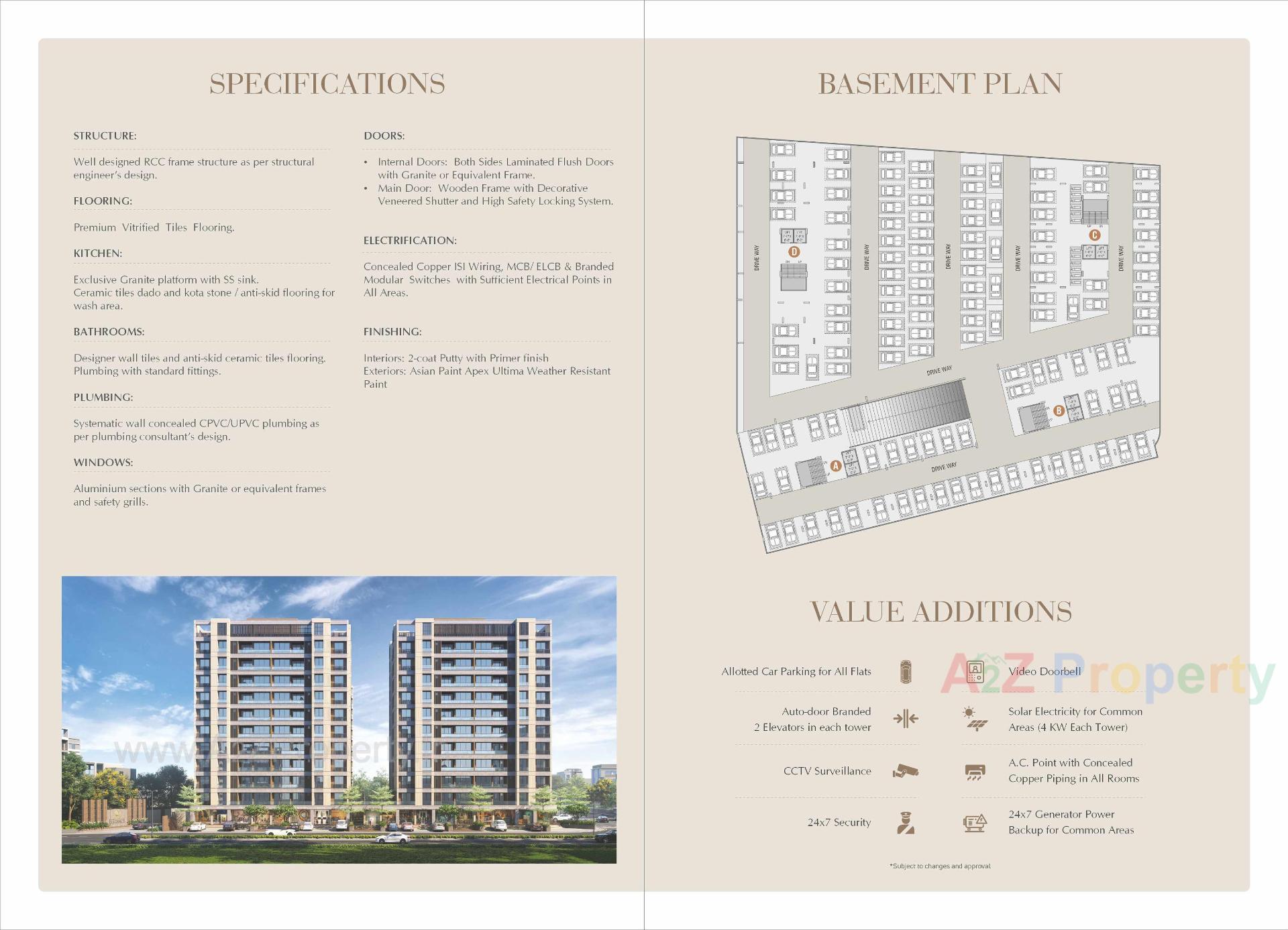  of real estate project Aashray Elegance located at Bhayli, Vadodara, Gujarat