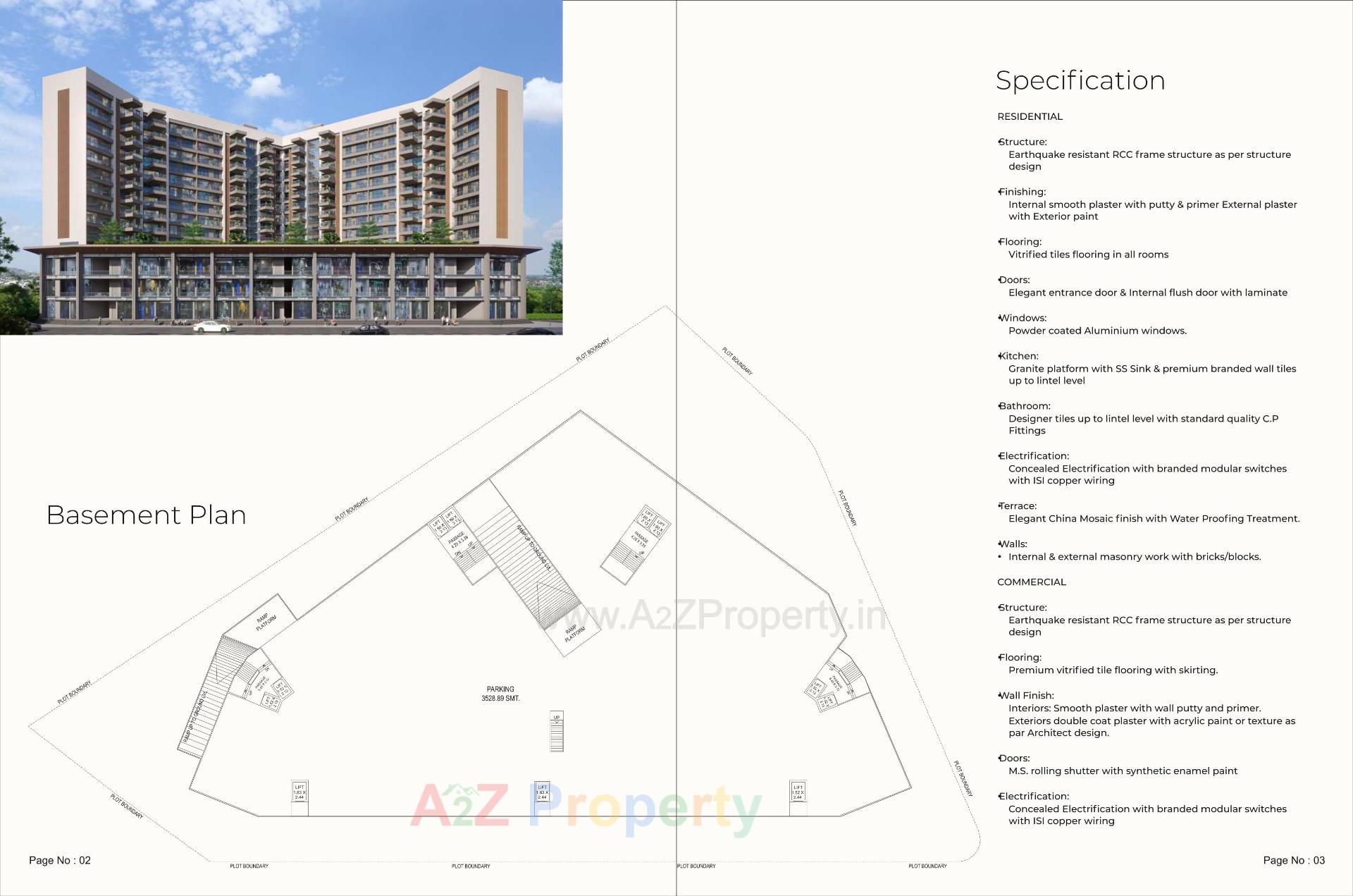  of real estate project Aashray Eminent located at Tadalja, Vadodara, Gujarat