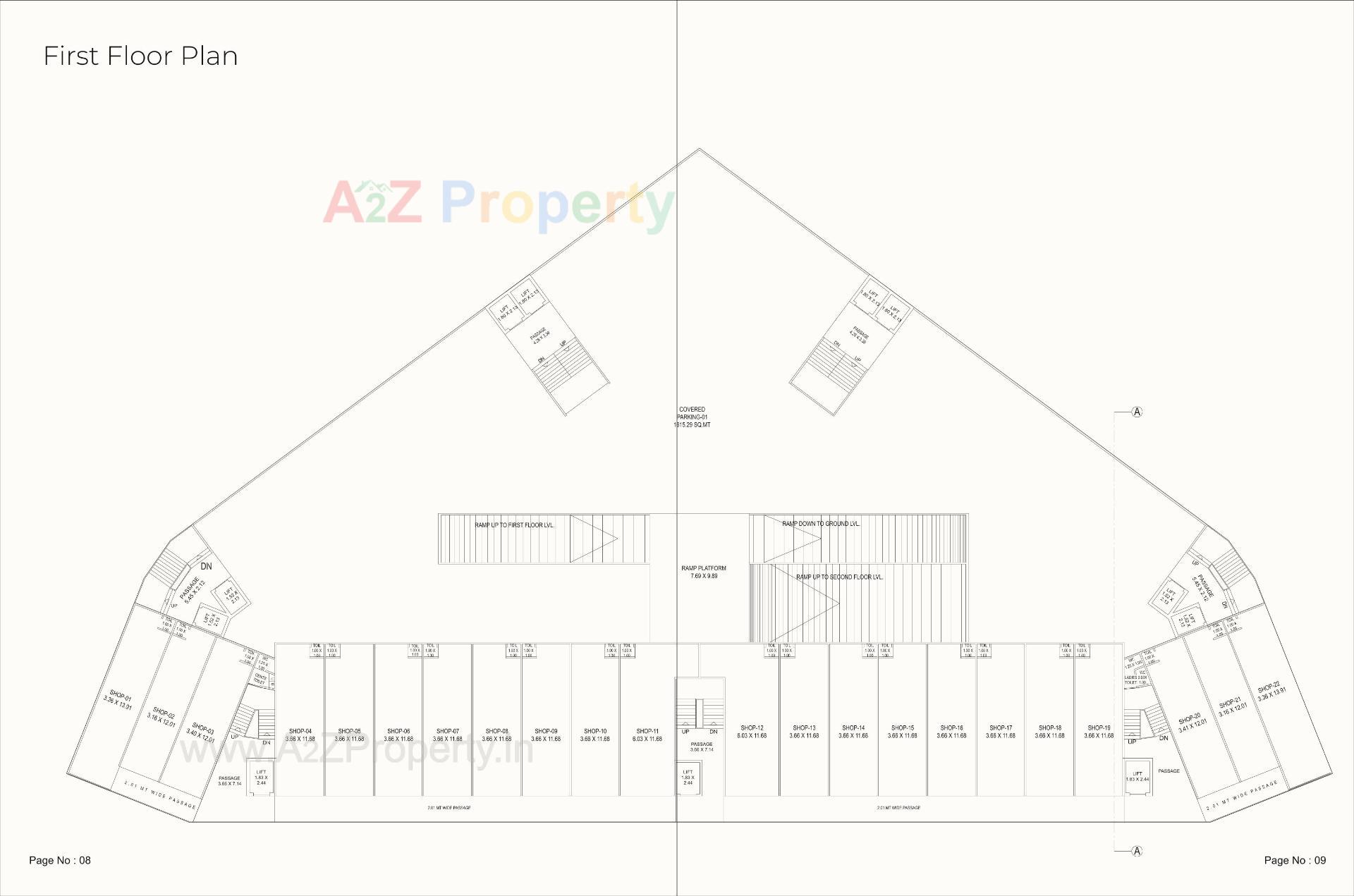 Layout of real estate project Aashray Eminent located at Tadalja, Vadodara, Gujarat