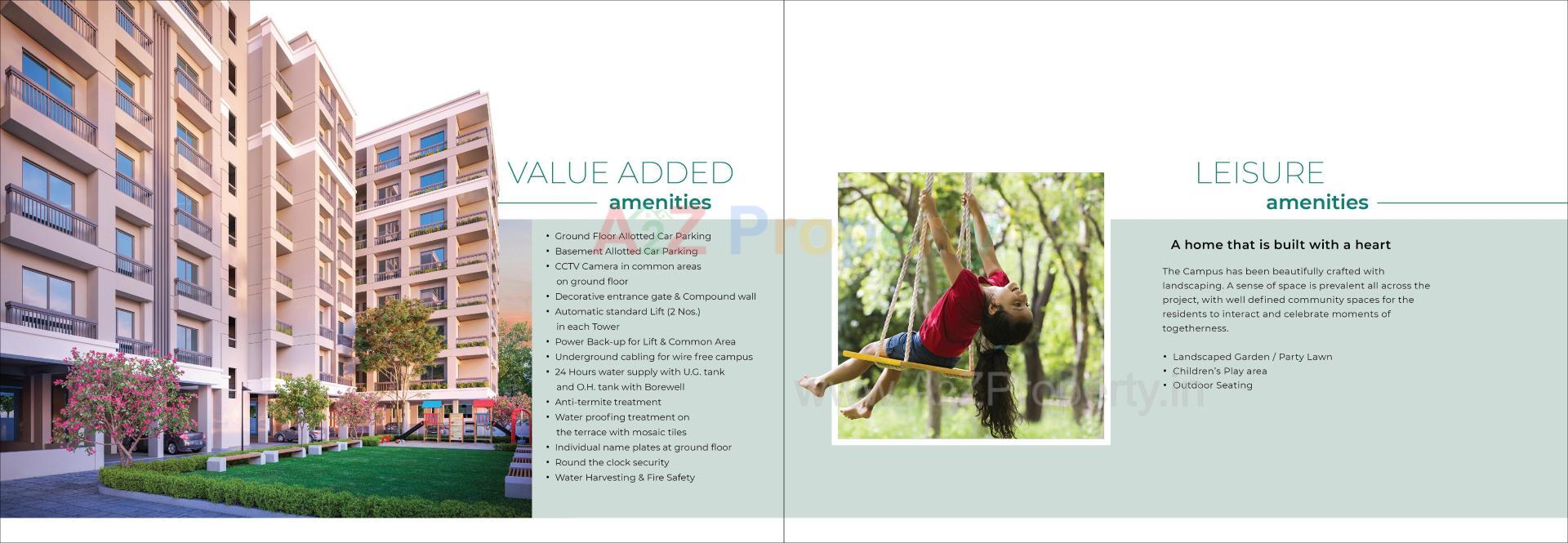 3D Elevation of real estate project Aashray Greens located at Bhayli, Vadodara, Gujarat