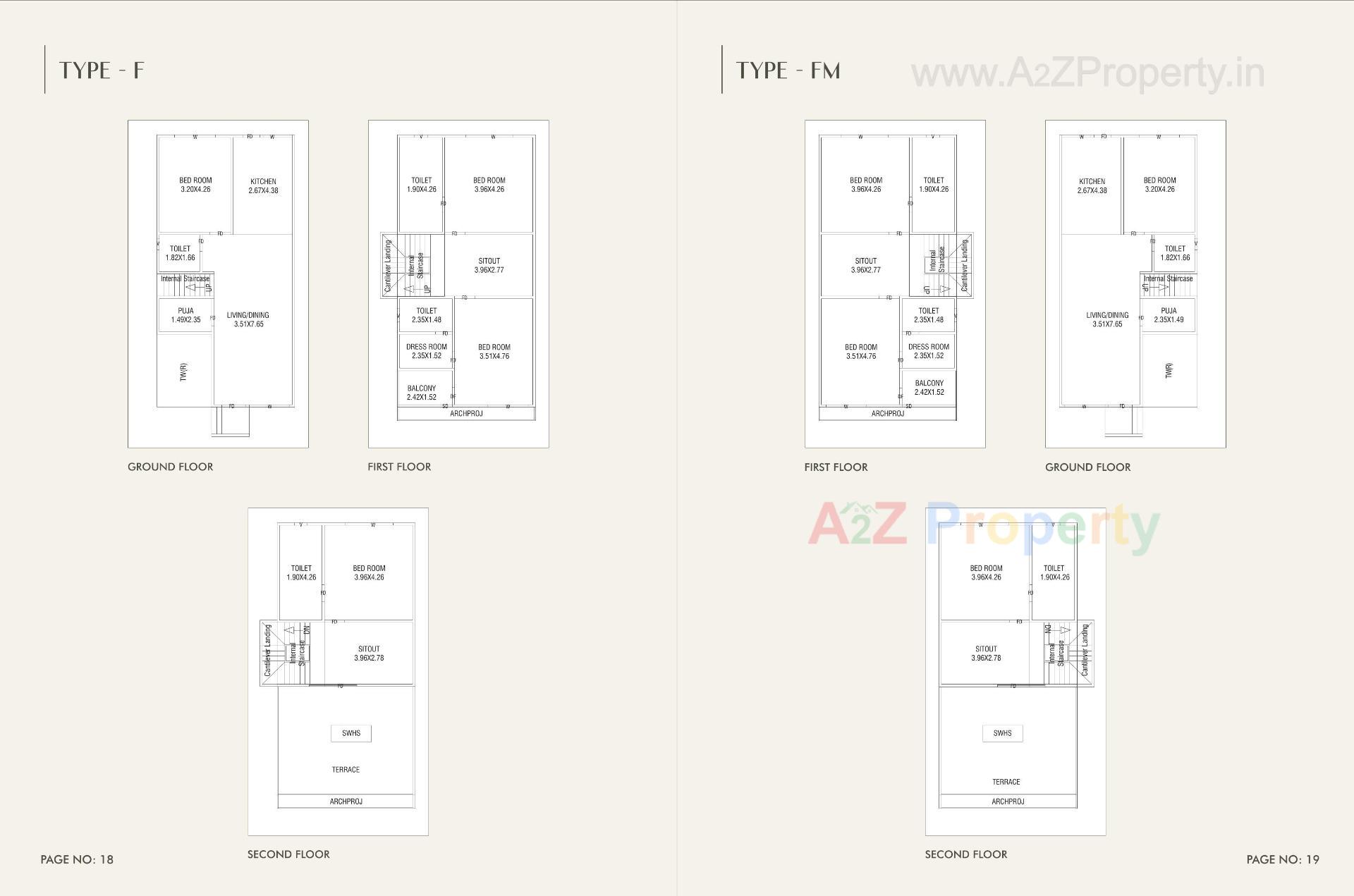 Layout of real estate project Aashray Primero located at Kalali, Vadodara, Gujarat