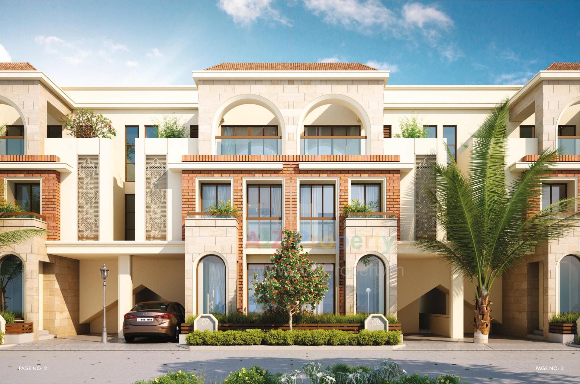 3D Elevation of real estate project Aashray Primero located at Kalali, Vadodara, Gujarat