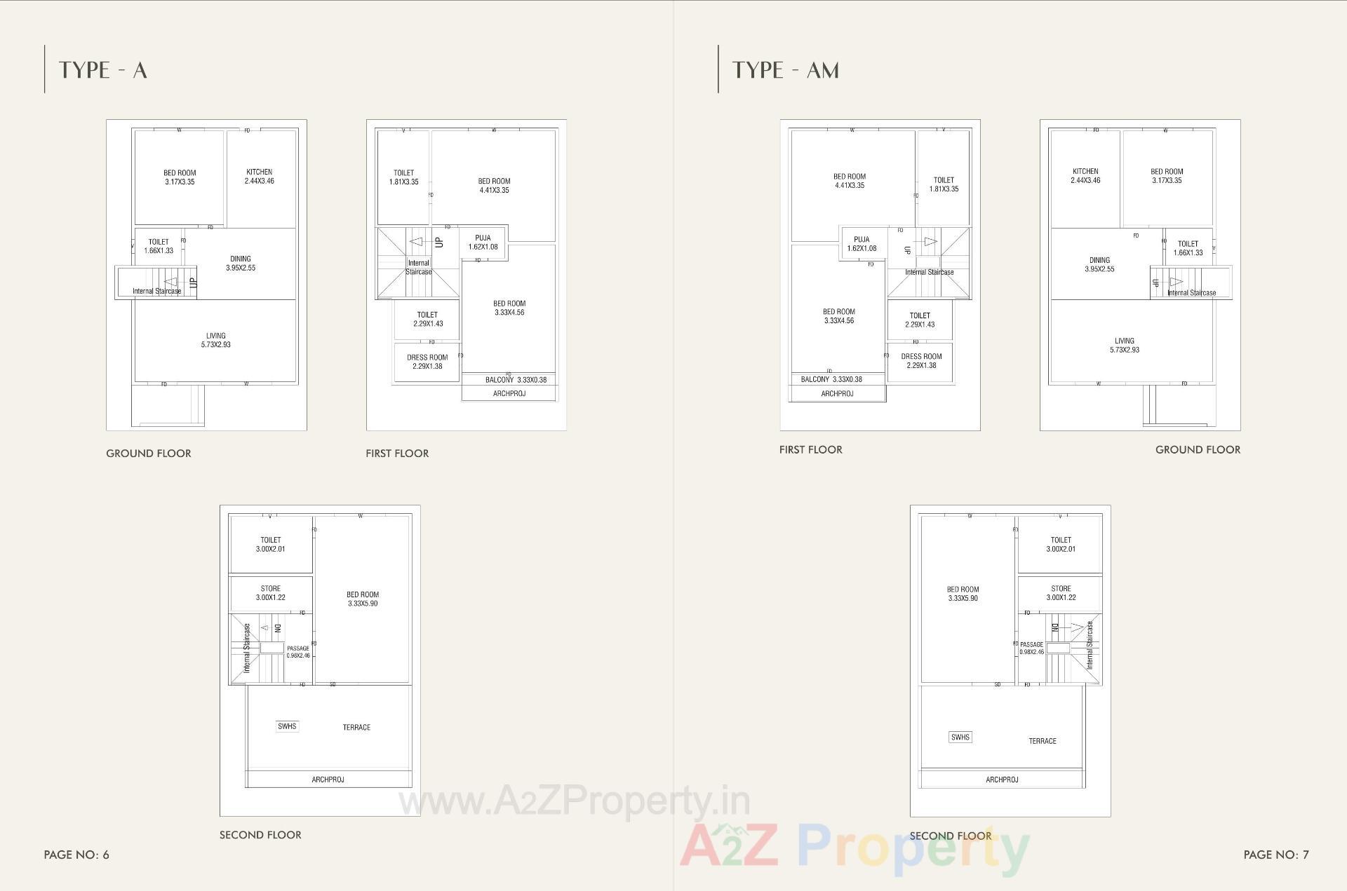Layout of real estate project Aashray Primero located at Kalali, Vadodara, Gujarat