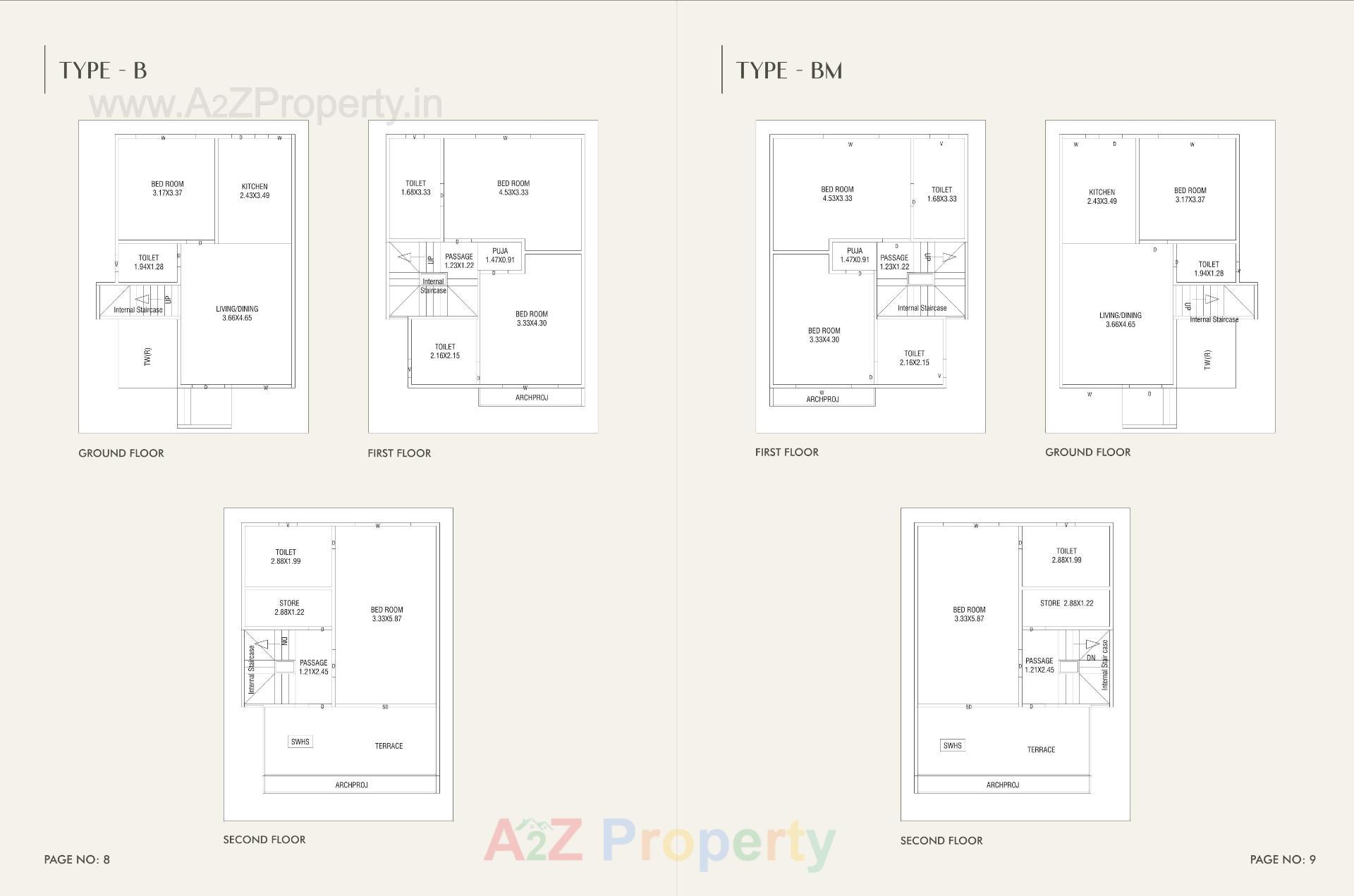 Layout of real estate project Aashray Primero located at Kalali, Vadodara, Gujarat