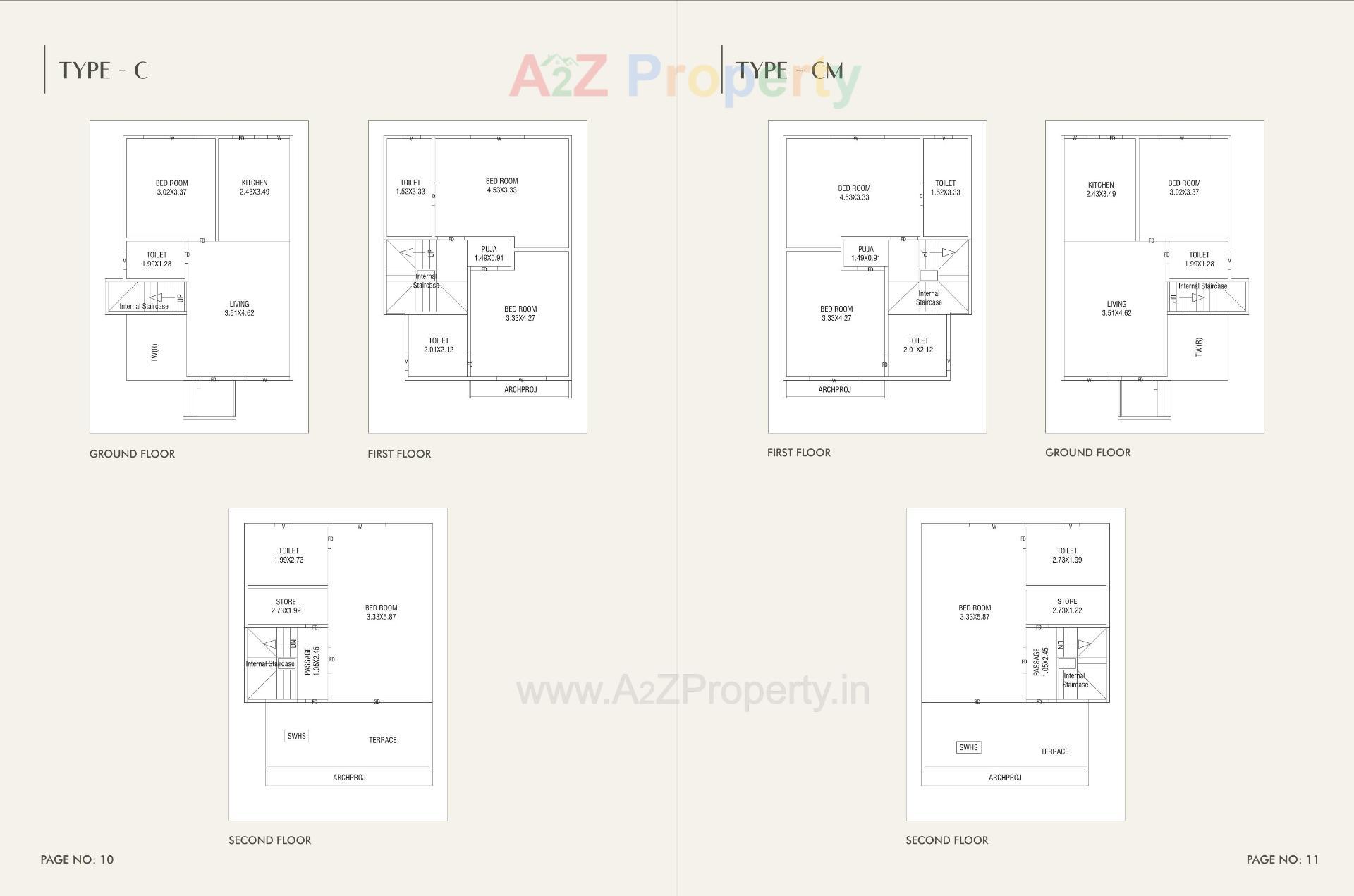 Layout of real estate project Aashray Primero located at Kalali, Vadodara, Gujarat