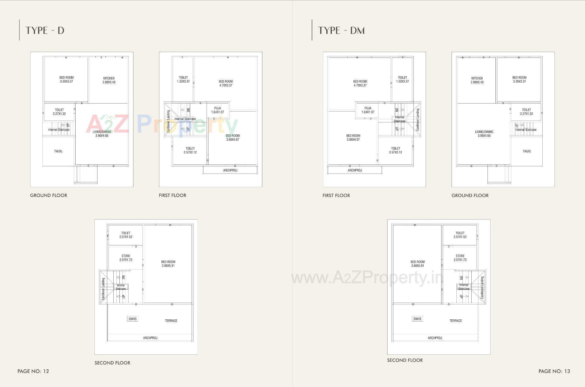 Layout of real estate project Aashray Primero located at Kalali, Vadodara, Gujarat