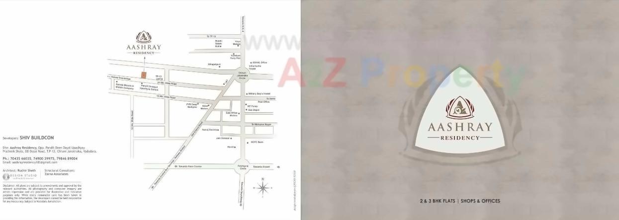  of real estate project Aashray Residency located at Chhani, Vadodara, Gujarat