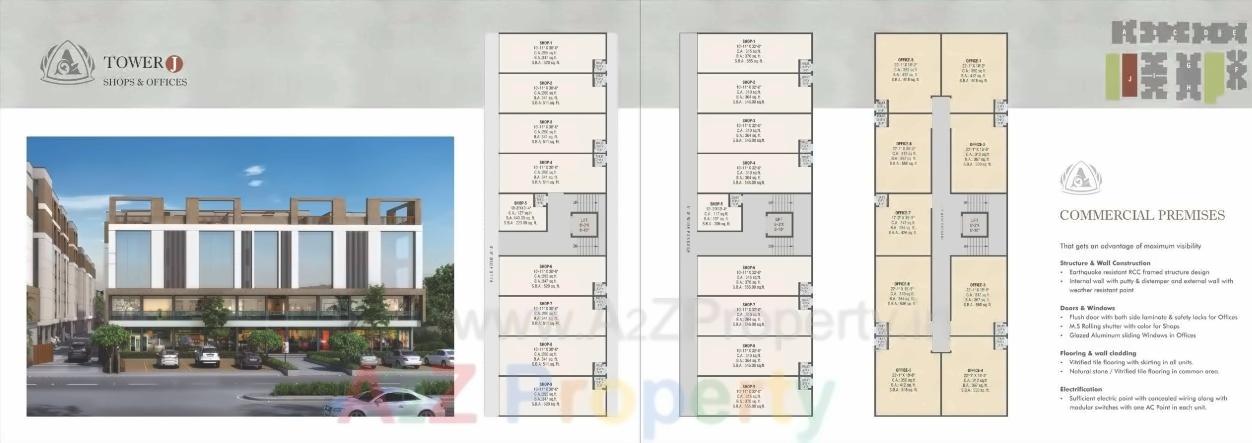 Layout of real estate project Aashray Residency located at Chhani, Vadodara, Gujarat