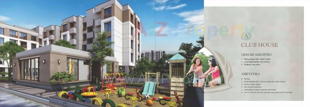 3D Elevation of real estate project Aashray Residency located at Chhani, Vadodara, Gujarat