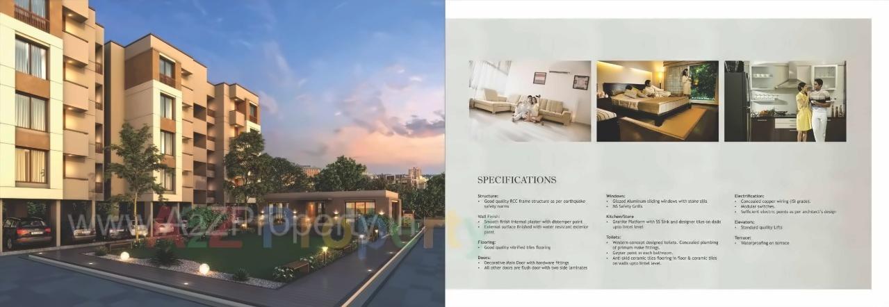 3D Elevation of real estate project Aashray Residency located at Chhani, Vadodara, Gujarat