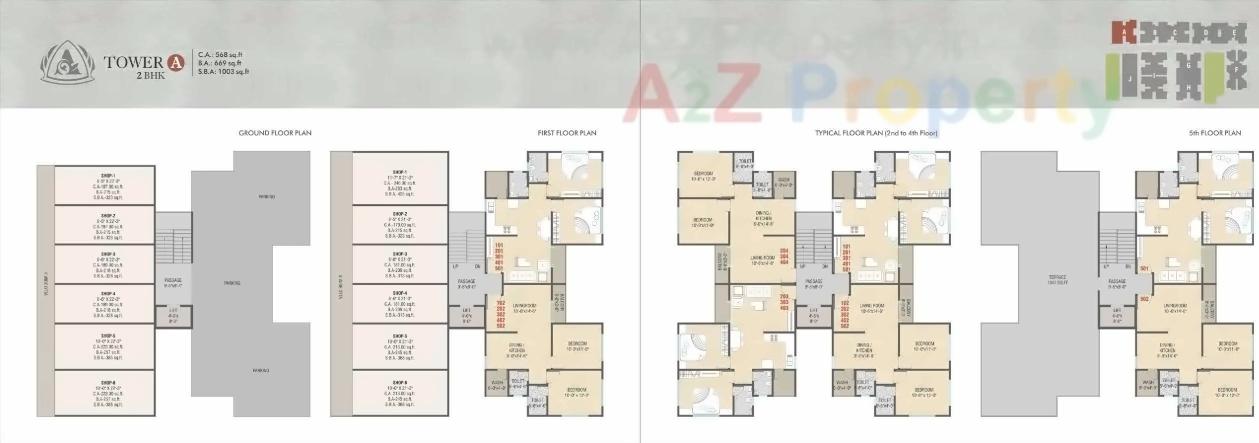Layout of real estate project Aashray Residency located at Chhani, Vadodara, Gujarat