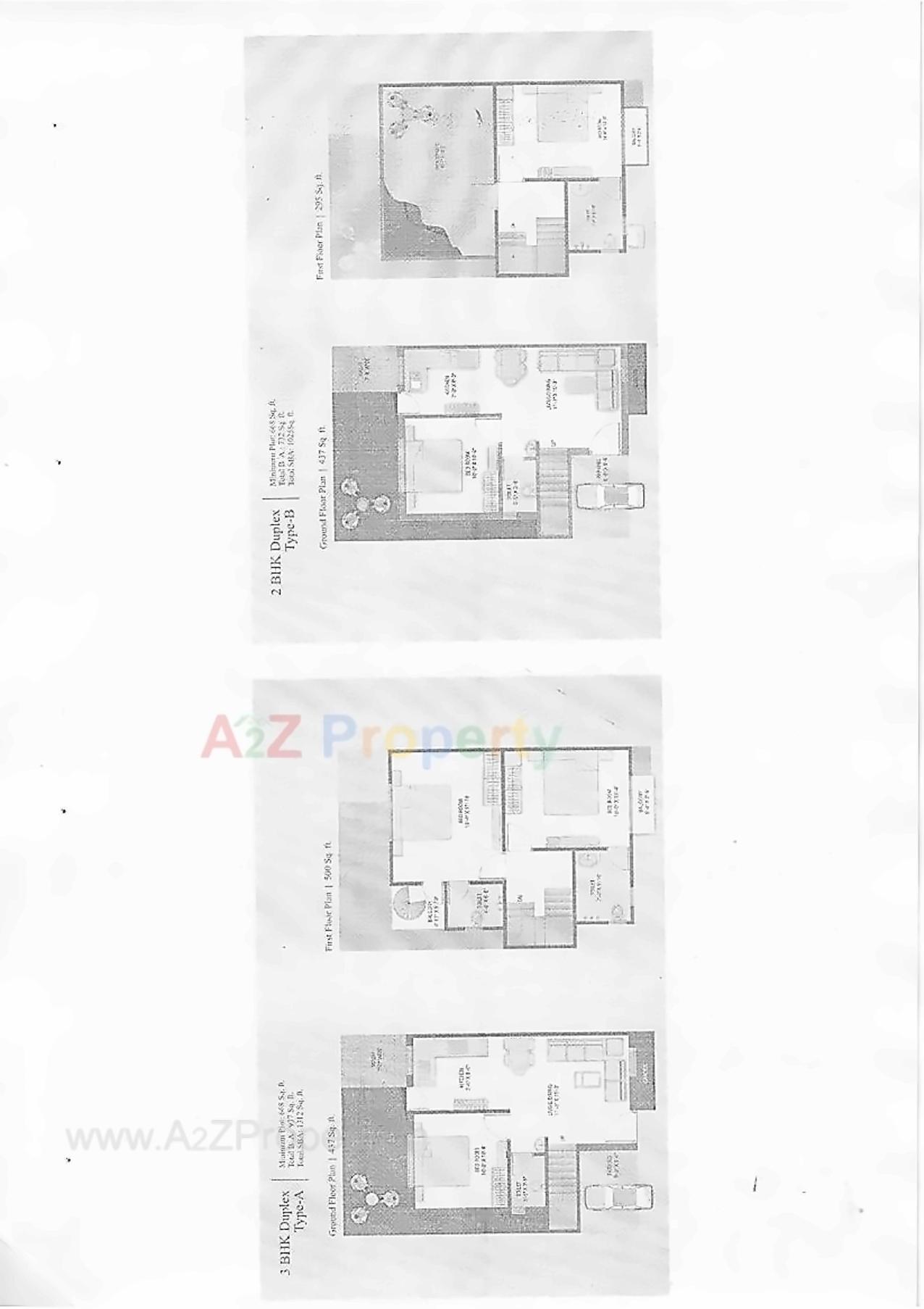 Layout of real estate project Aashray Vatika located at Bakrol, Vadodara, Gujarat