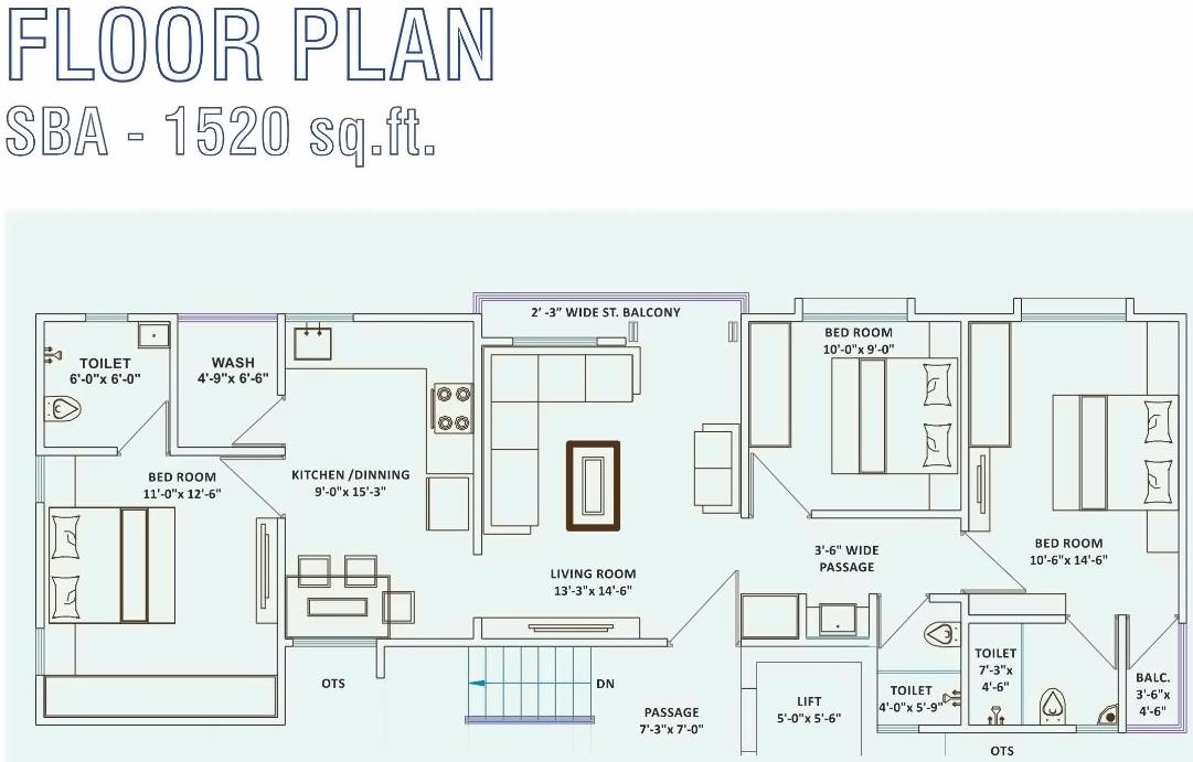 Layout of real estate project Aashrith located at Akota, Vadodara, Gujarat