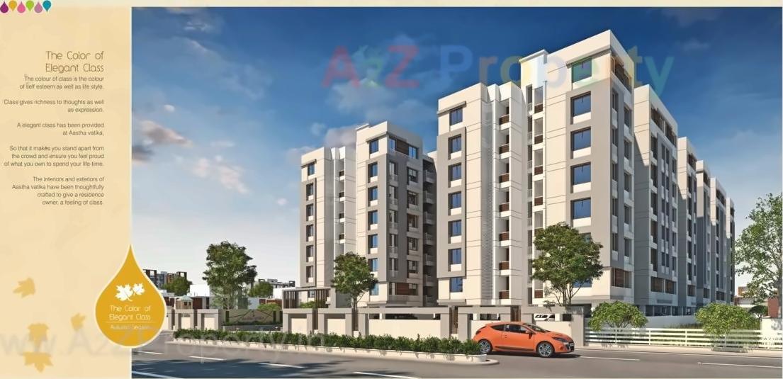 3D Elevation of real estate project Aastha Vatika located at Tandalaja, Vadodara, Gujarat