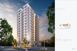 Elevation of real estate project Aathrva Enclave located at Kapurai, Vadodara, Gujarat