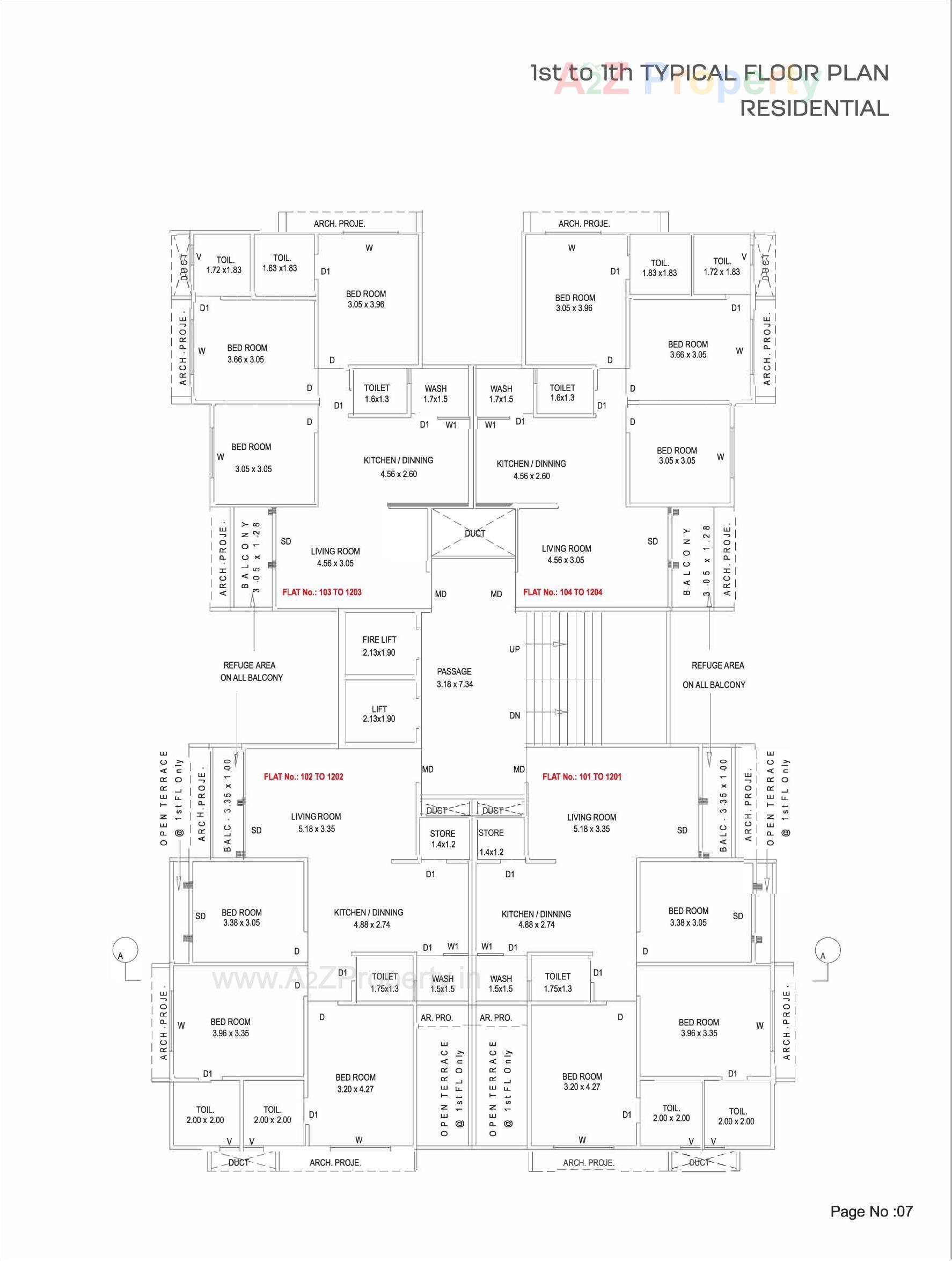 Layout of real estate project Aathrva Enclave located at Kapurai, Vadodara, Gujarat