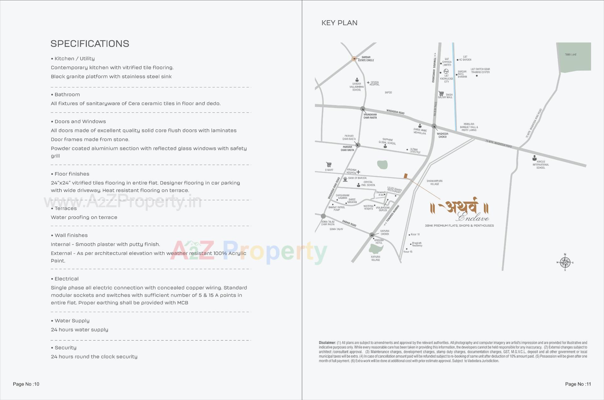  of real estate project Aathrva Enclave located at Kapurai, Vadodara, Gujarat
