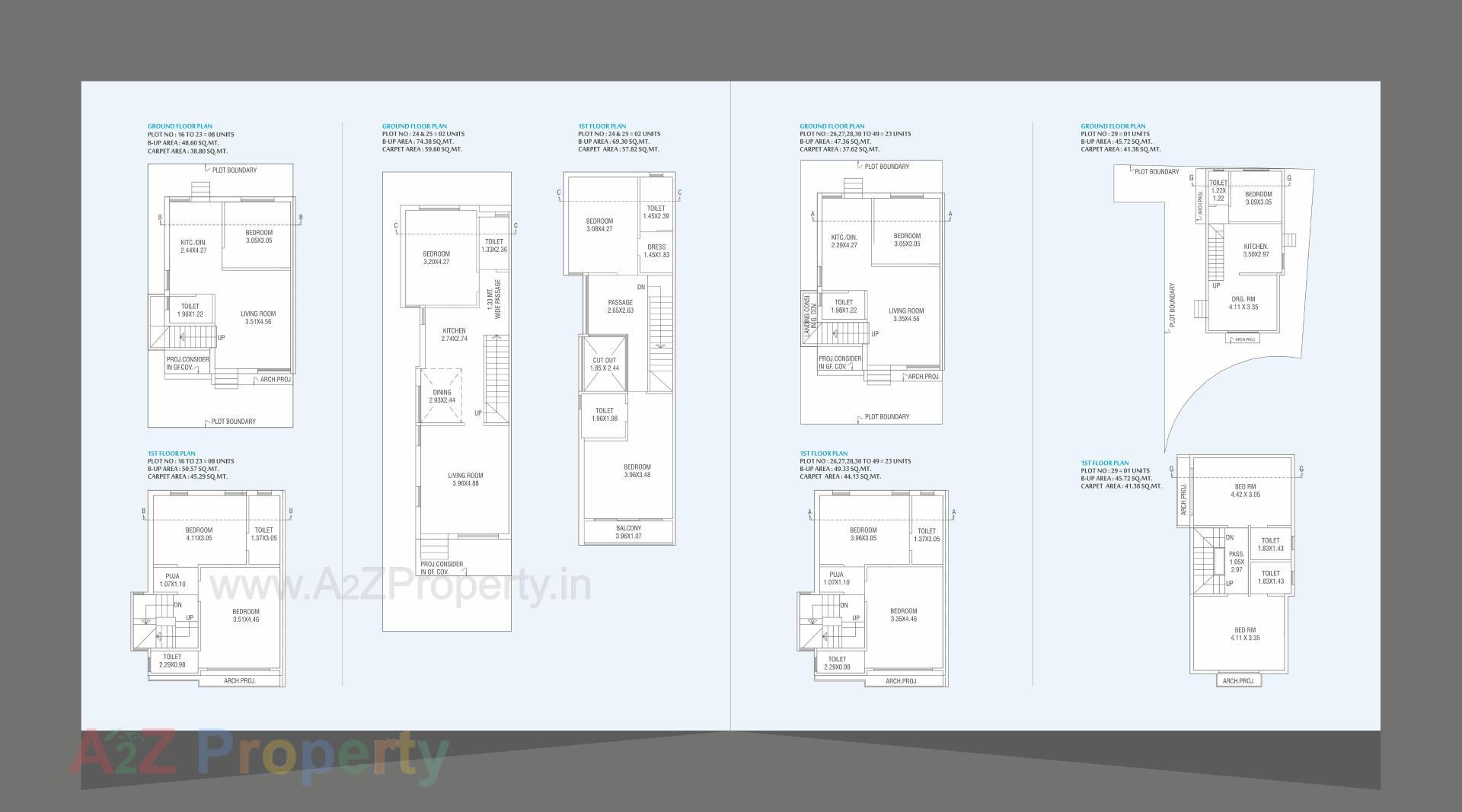 Layout of real estate project Aatmiya Blu Onyx located at Makarpura, Vadodara, Gujarat