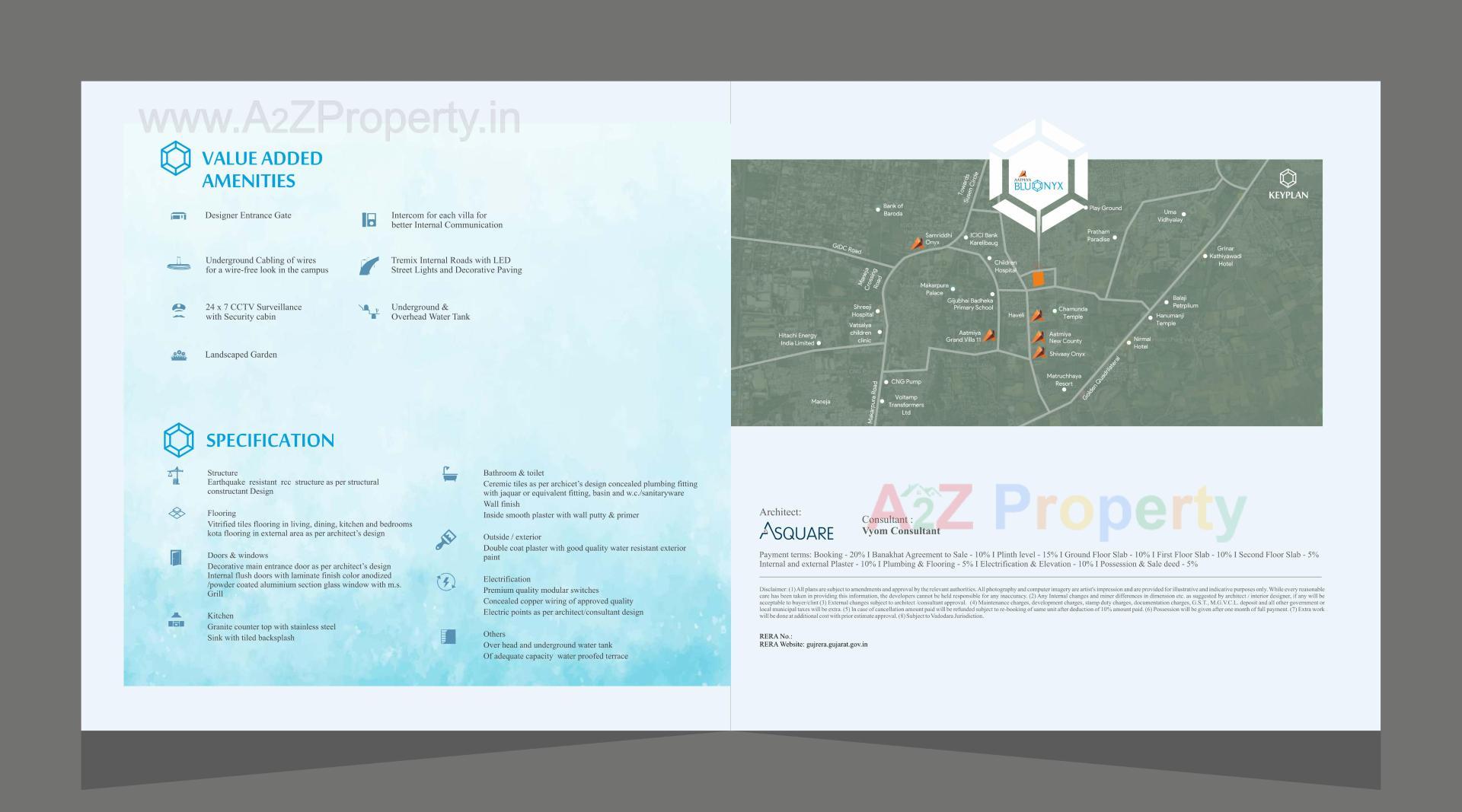  of real estate project Aatmiya Blu Onyx located at Makarpura, Vadodara, Gujarat