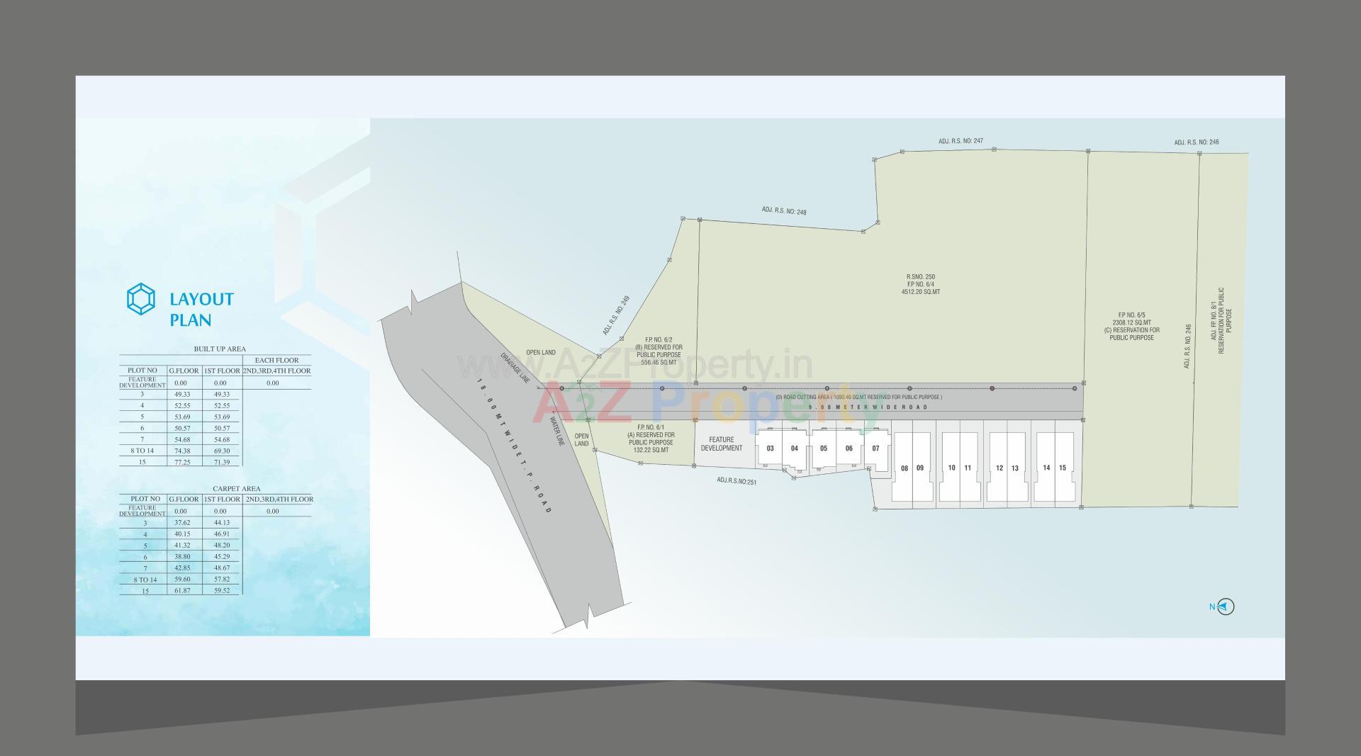 Layout of real estate project Aatmiya Blu Onyx located at Makarpura, Vadodara, Gujarat
