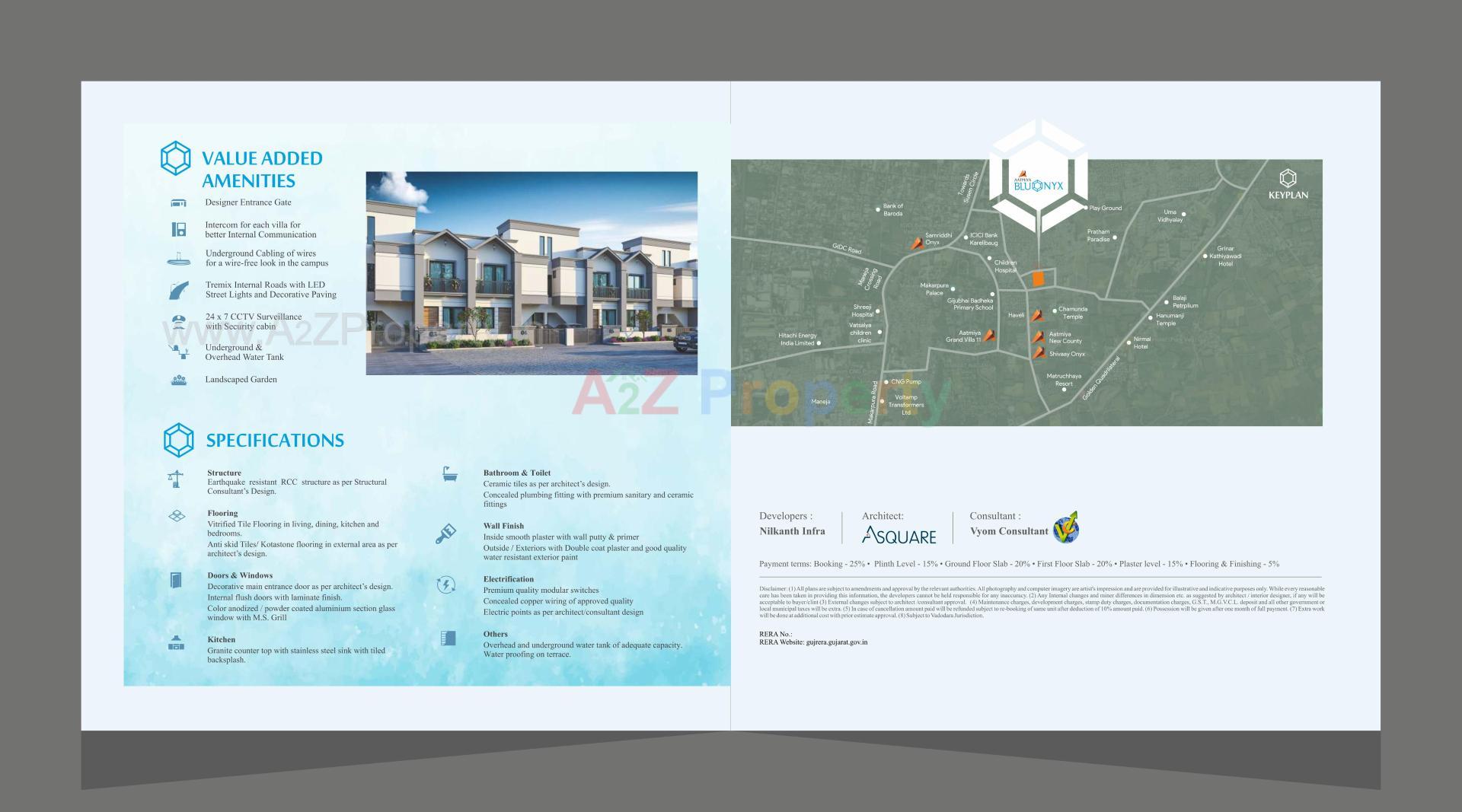  of real estate project Aatmiya Blu Onyx located at Makarpura, Vadodara, Gujarat