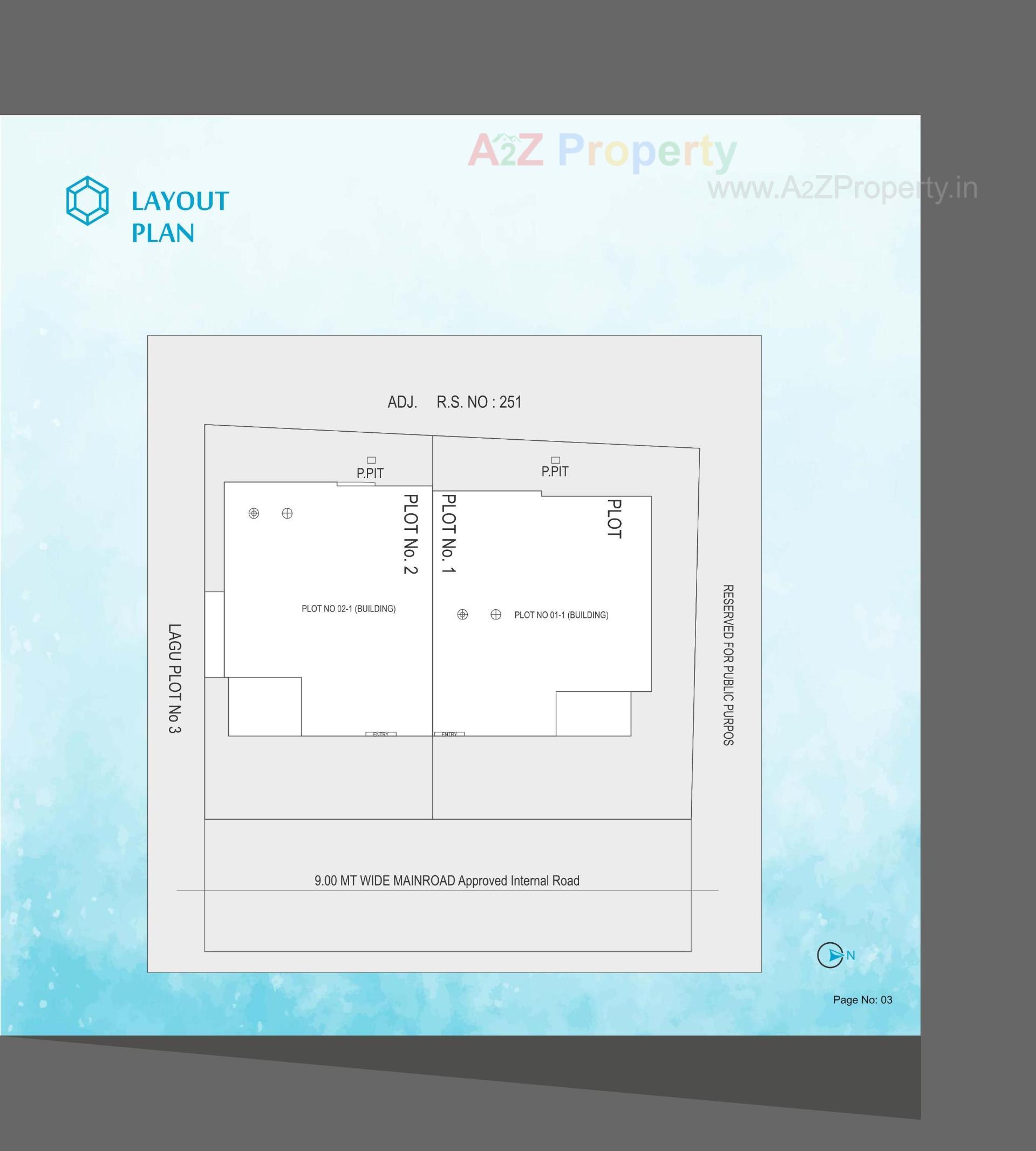 Layout of real estate project Aatmiya Blu Onyx located at Makarpura, Vadodara, Gujarat