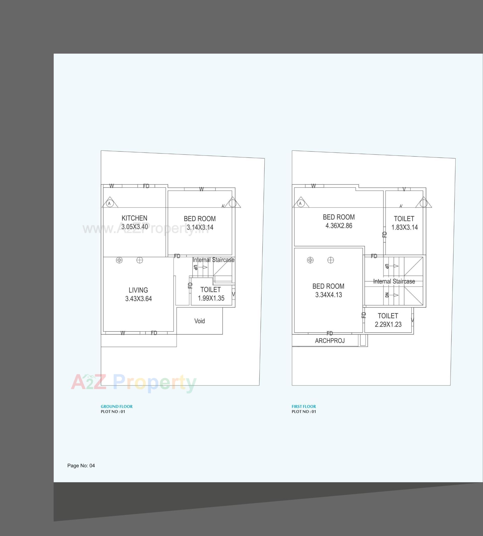 Layout of real estate project Aatmiya Blu Onyx located at Makarpura, Vadodara, Gujarat