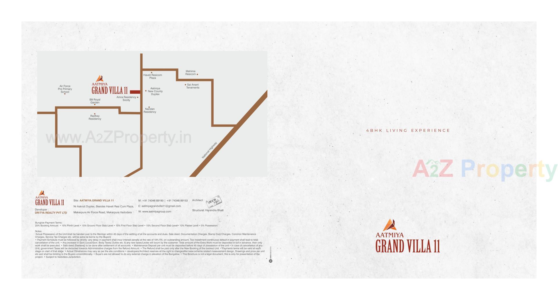  of real estate project Aatmiya Grand Villa located at Makkarpura, Vadodara, Gujarat