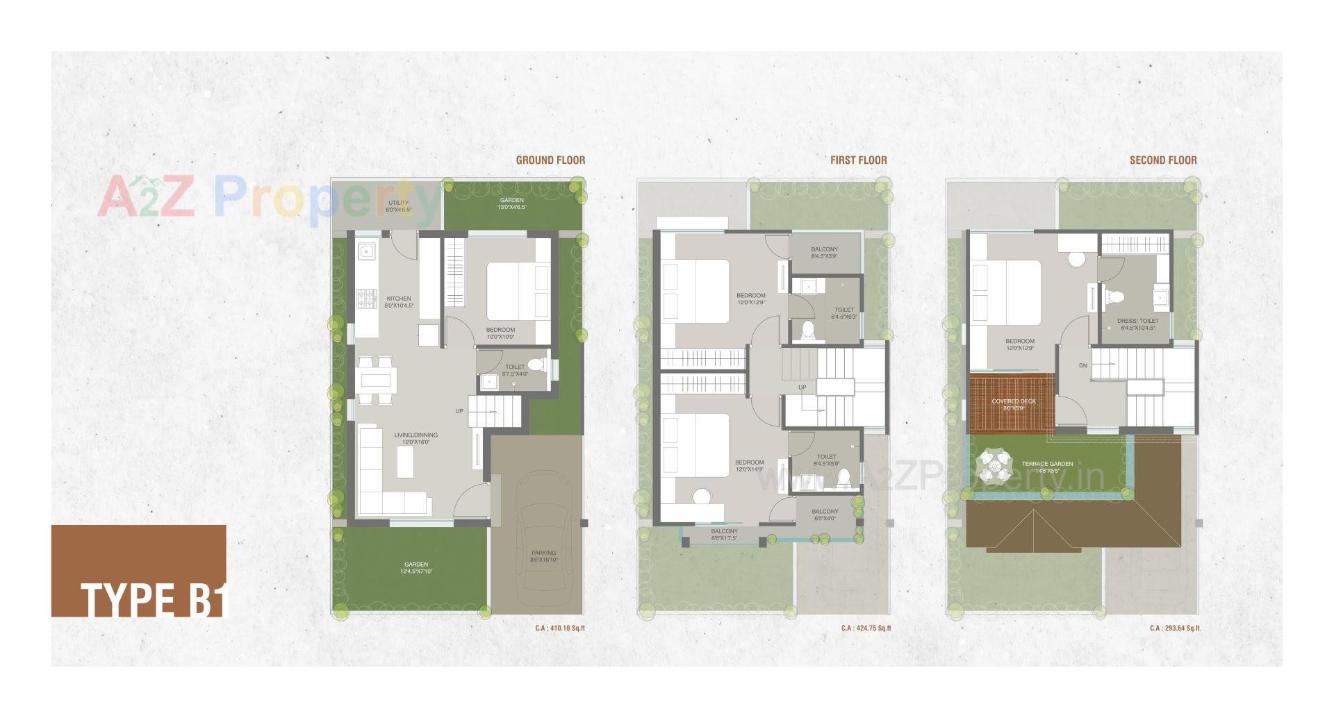 Layout of real estate project Aatmiya Grand Villa located at Makkarpura, Vadodara, Gujarat