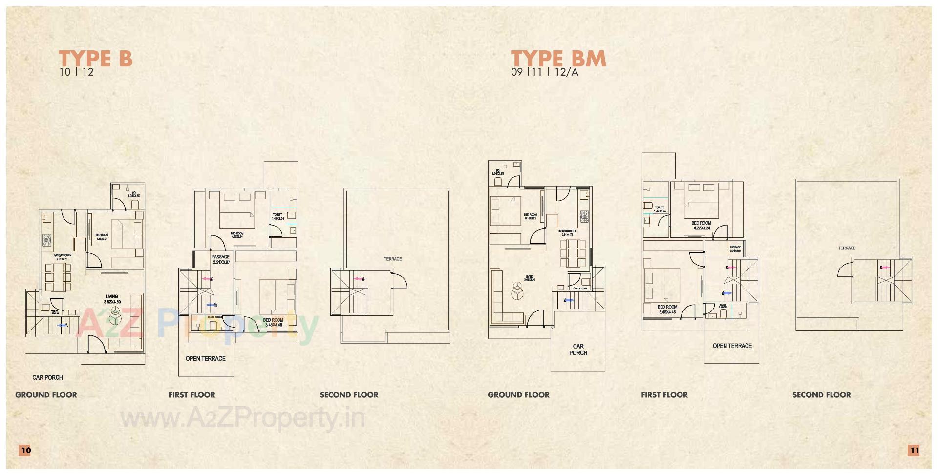Layout of real estate project Aatmiya Grandvilla located at Makarpura, Vadodara, Gujarat